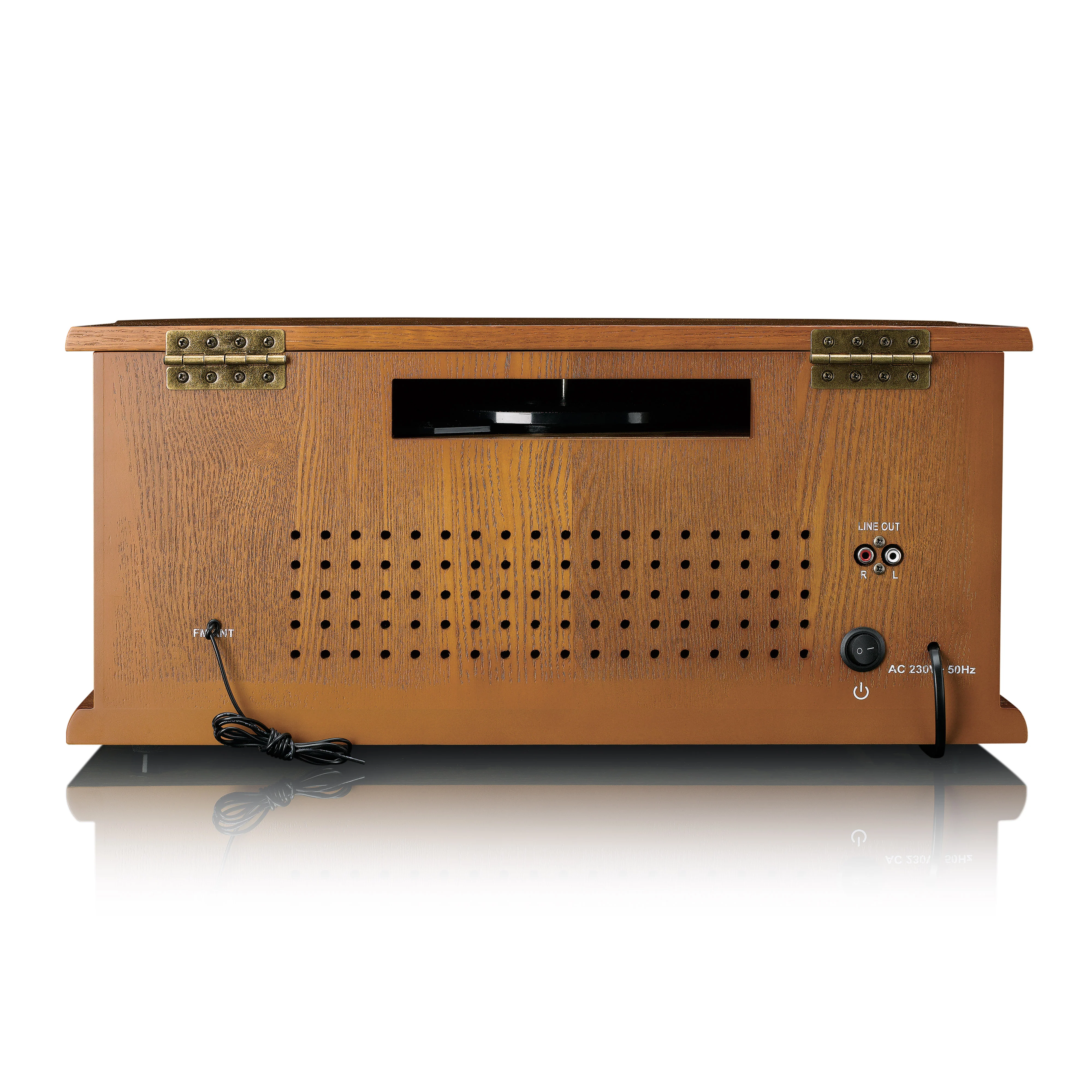 Classic Phono TCD-2571WD - Platine vinyle rétro en bois avec Bluetooth®, radio DAB+/FM, encodage USB, lecteur CD, lecteur de cassette et haut-parleurs intégrés - Bois - Image 6