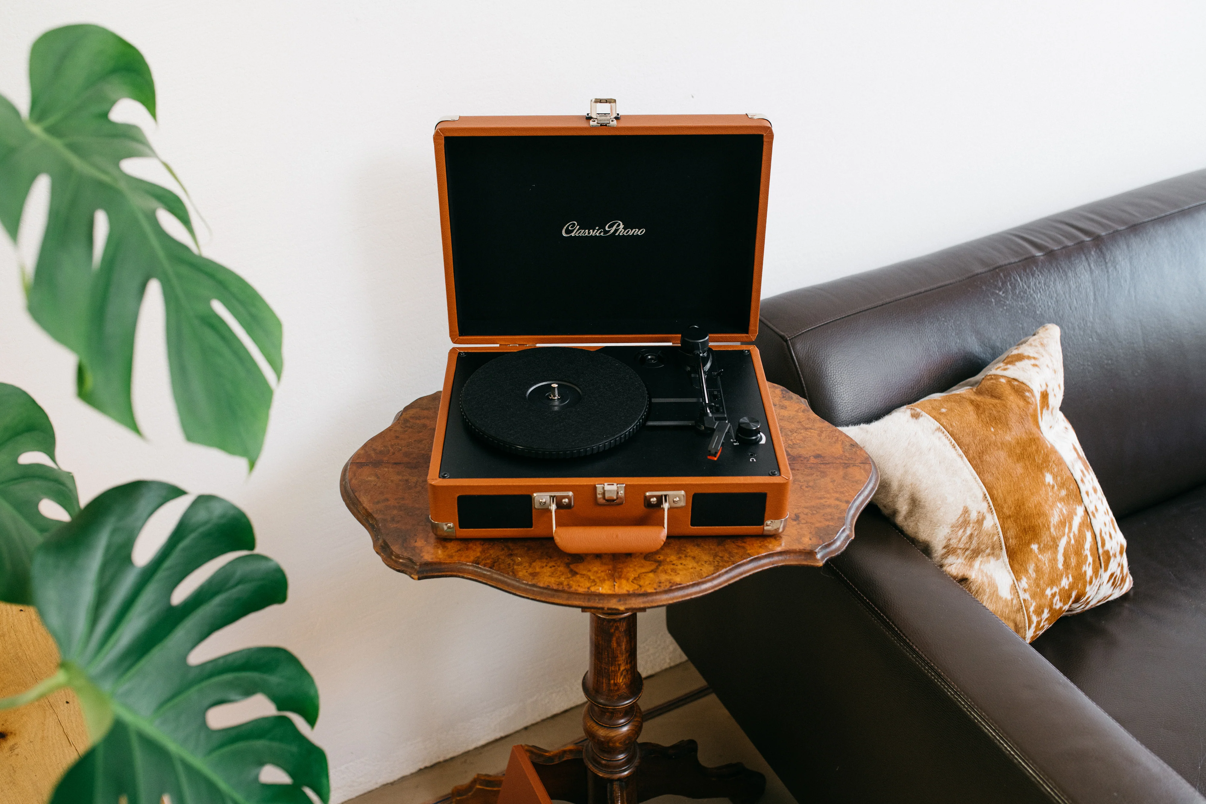Classic Phono TT-10BN - Valise-platine avec H.P. intégrés - Marron - Image 17
