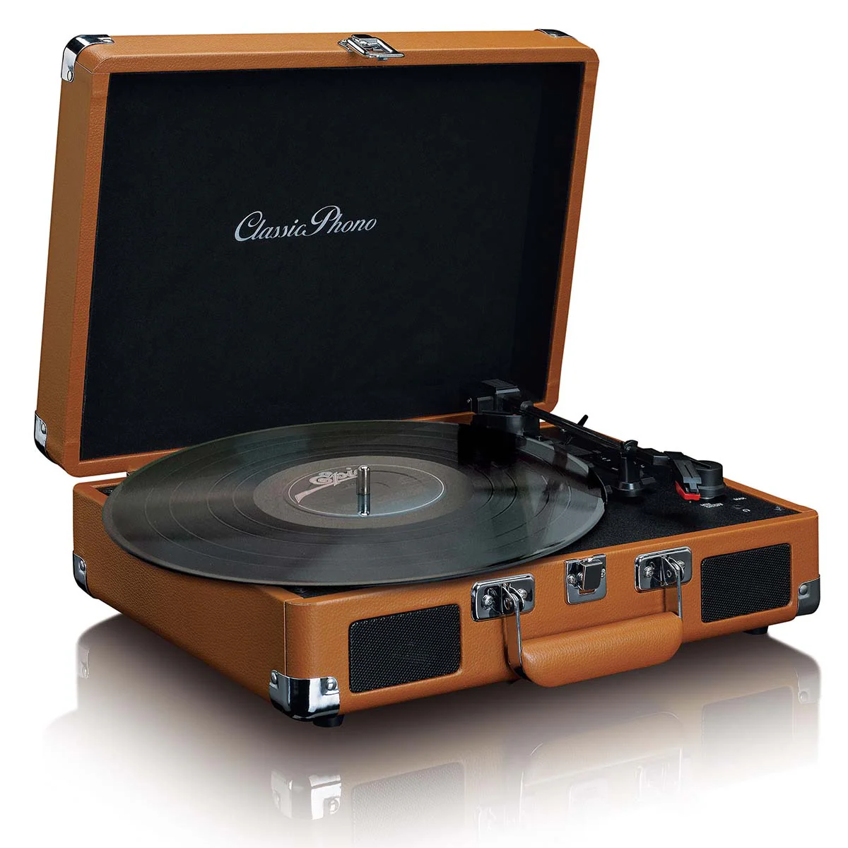 Classic Phono TT-10BN - Valise-platine avec H.P. intégrés - Marron - Image 4