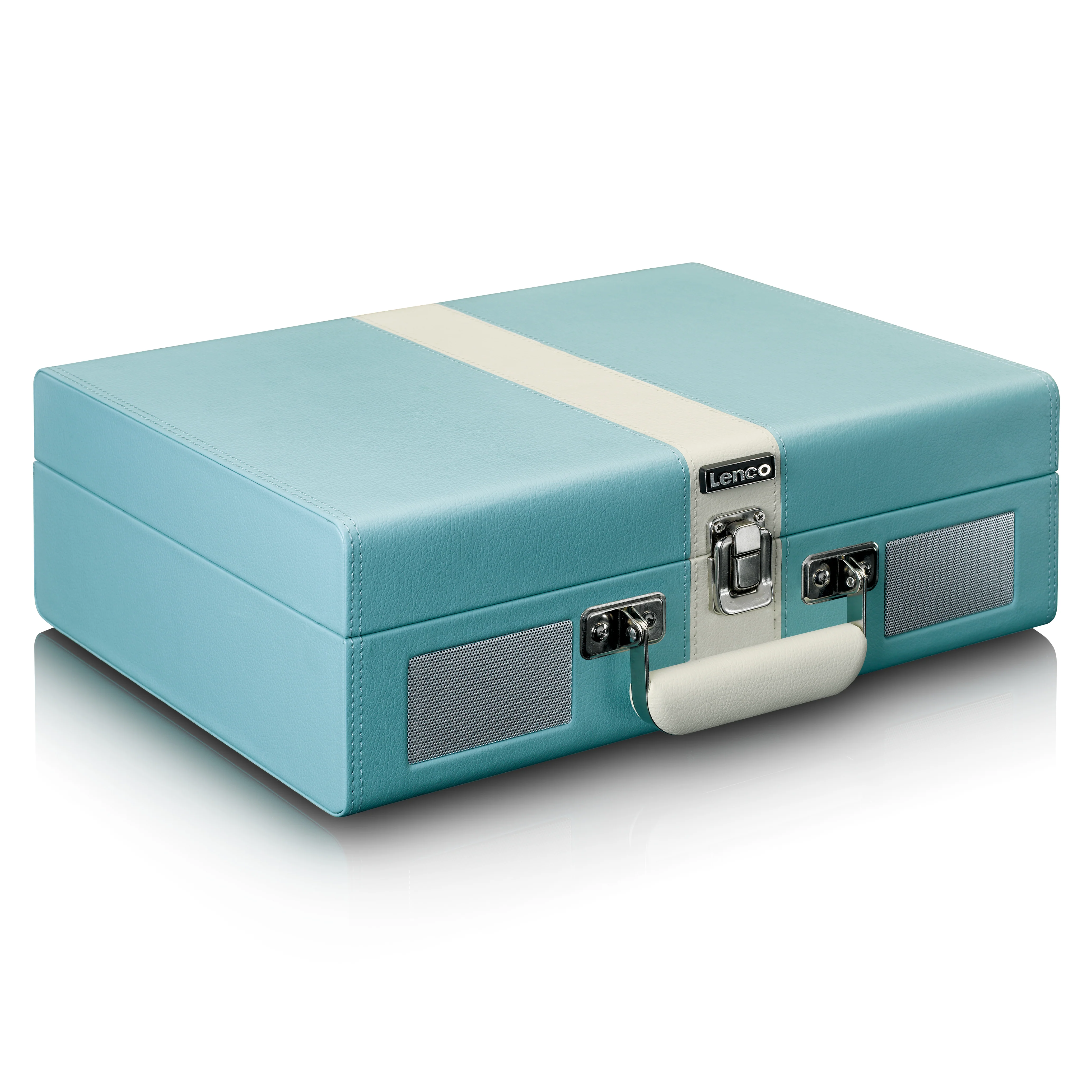 Classic Phono TT-110BUWH - Platine vinyle Bluetooth® avec haut-parleurs intégrés - Bleu Blanc - Image 3