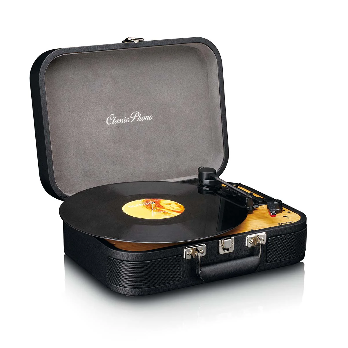 Classic Phono TT-116BK - Platine vinyle rétro Bluetooth® avec haut-parleurs intégrés - Noir - Image 6