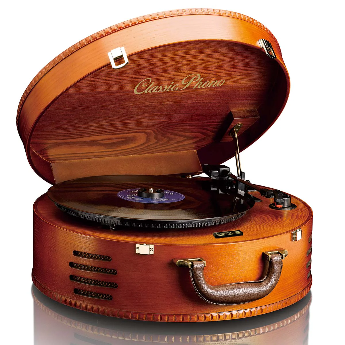 Classic Phono TT-34 Platine rétro - encodag PC - Haut-parleurs intégrés - Marron - Image 3