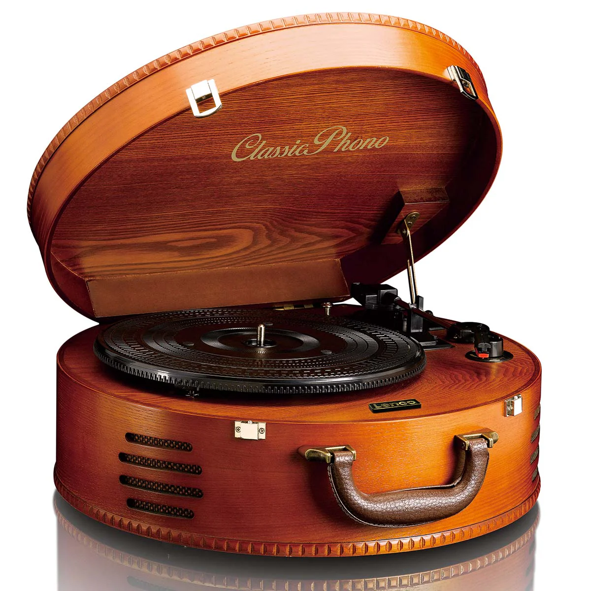 Classic Phono TT-34 Platine rétro - encodag PC - Haut-parleurs intégrés - Marron - Image 4