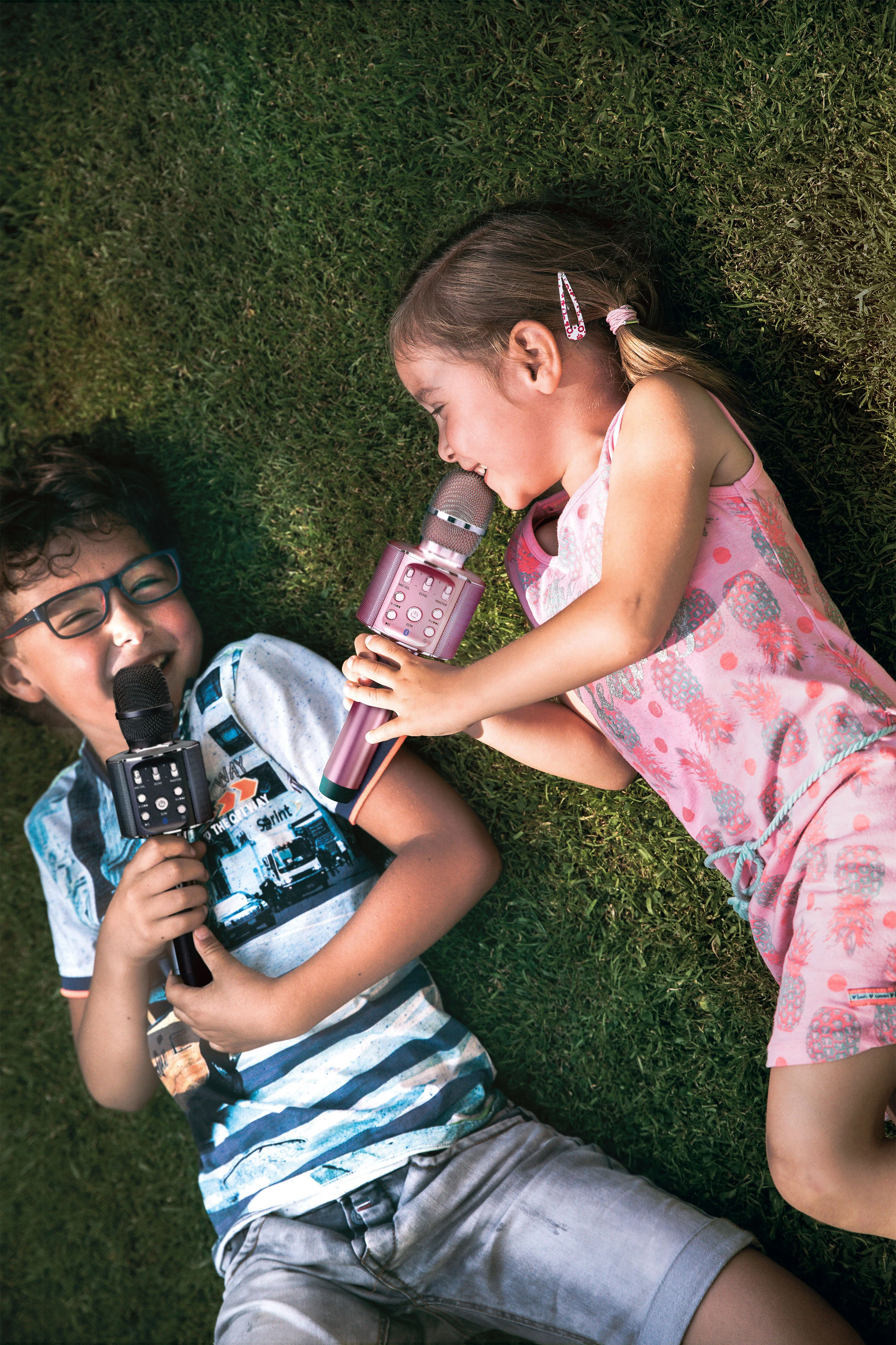 Lenco BMC-090PK - Microphone Bluetooth® pour karaoké avec enceinte et éclairage - Rose - Image 15
