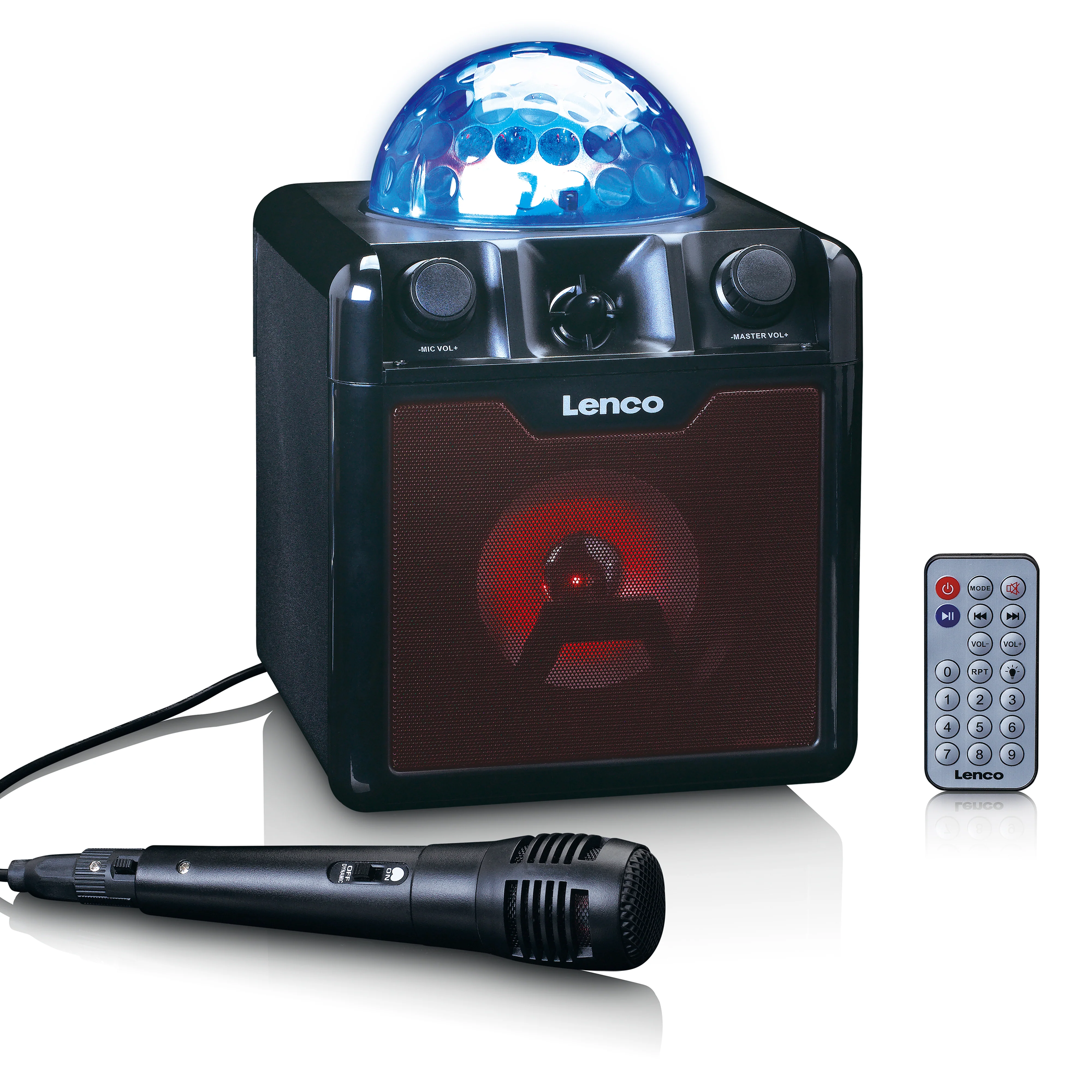 Lenco BTC-050BK - Set karaoké Bluetooth® avec boule disco - Image 10