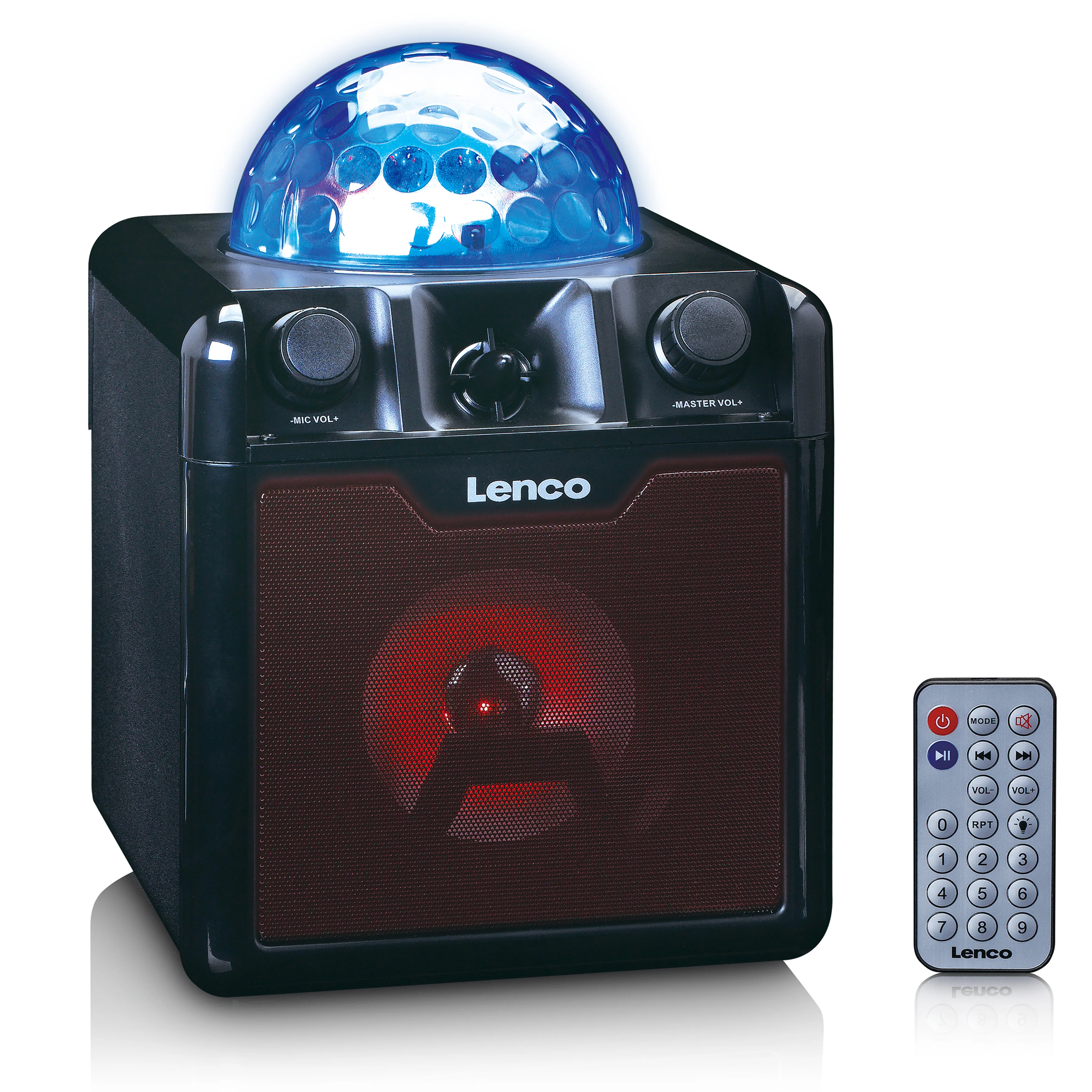 Lenco BTC-050BK - Set karaoké Bluetooth® avec boule disco - Image 12
