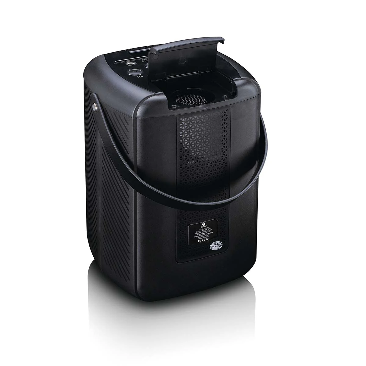 LENCO BTC-060BK - Ensemble de karaoké avec Bluetooth®, batterie rechargeable, microphone karaoké sans fil et éclairage LED disco - Image 9