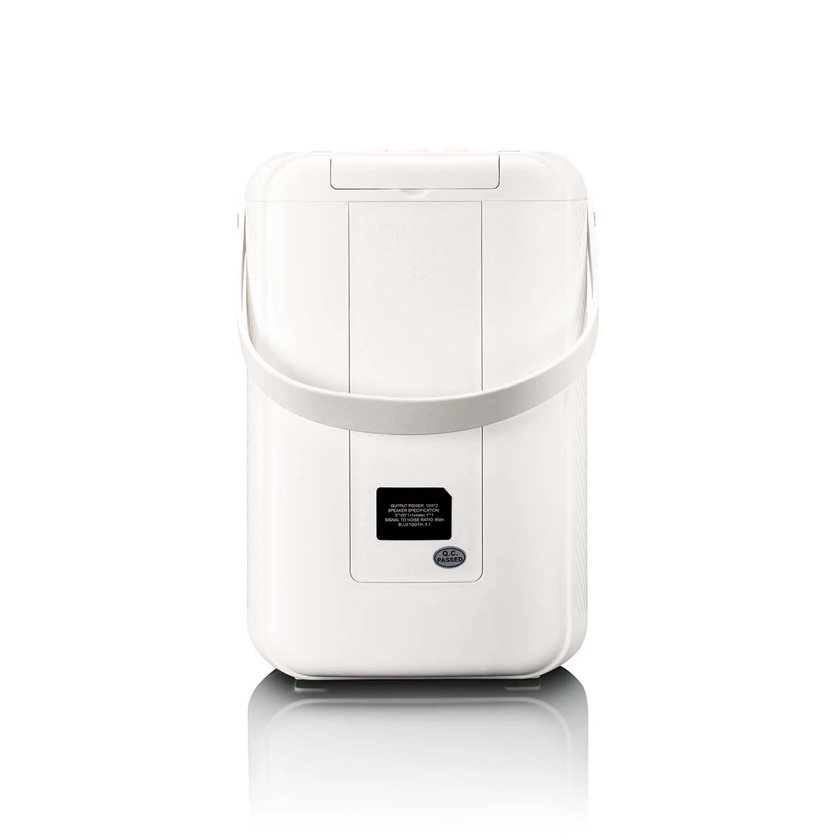 LENCO BTC-060WH - Ensemble de karaoké avec Bluetooth®, batterie rechargeable, microphone karaoké sans fil et éclairage LED disco - Blanc - Image 4