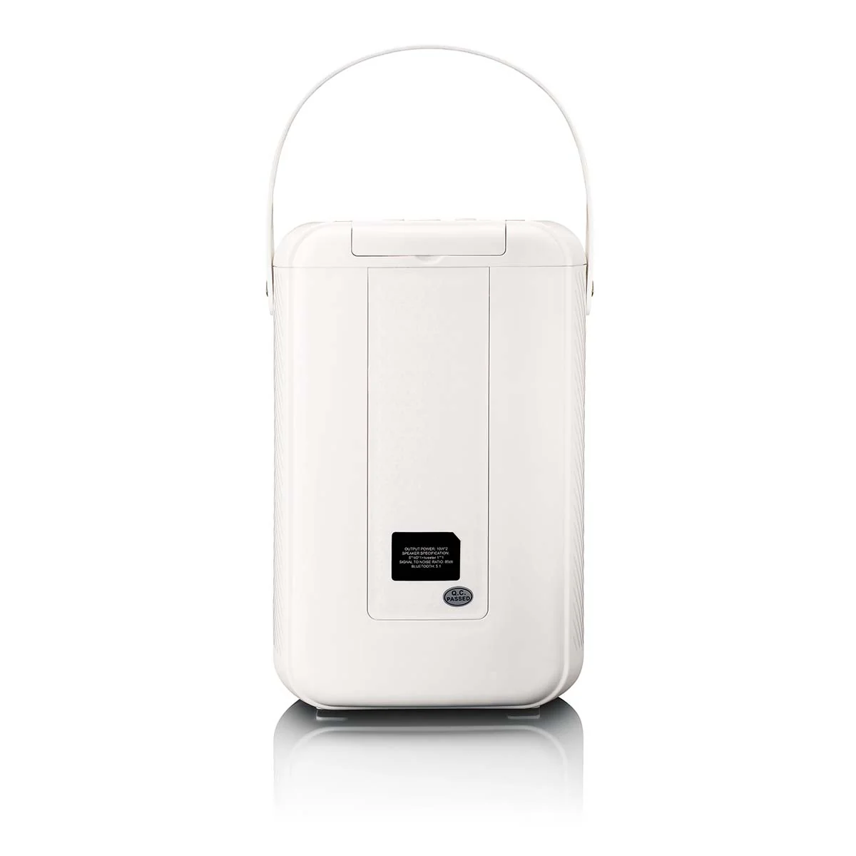 LENCO BTC-060WH - Ensemble de karaoké avec Bluetooth®, batterie rechargeable, microphone karaoké sans fil et éclairage LED disco - Blanc - Image 5