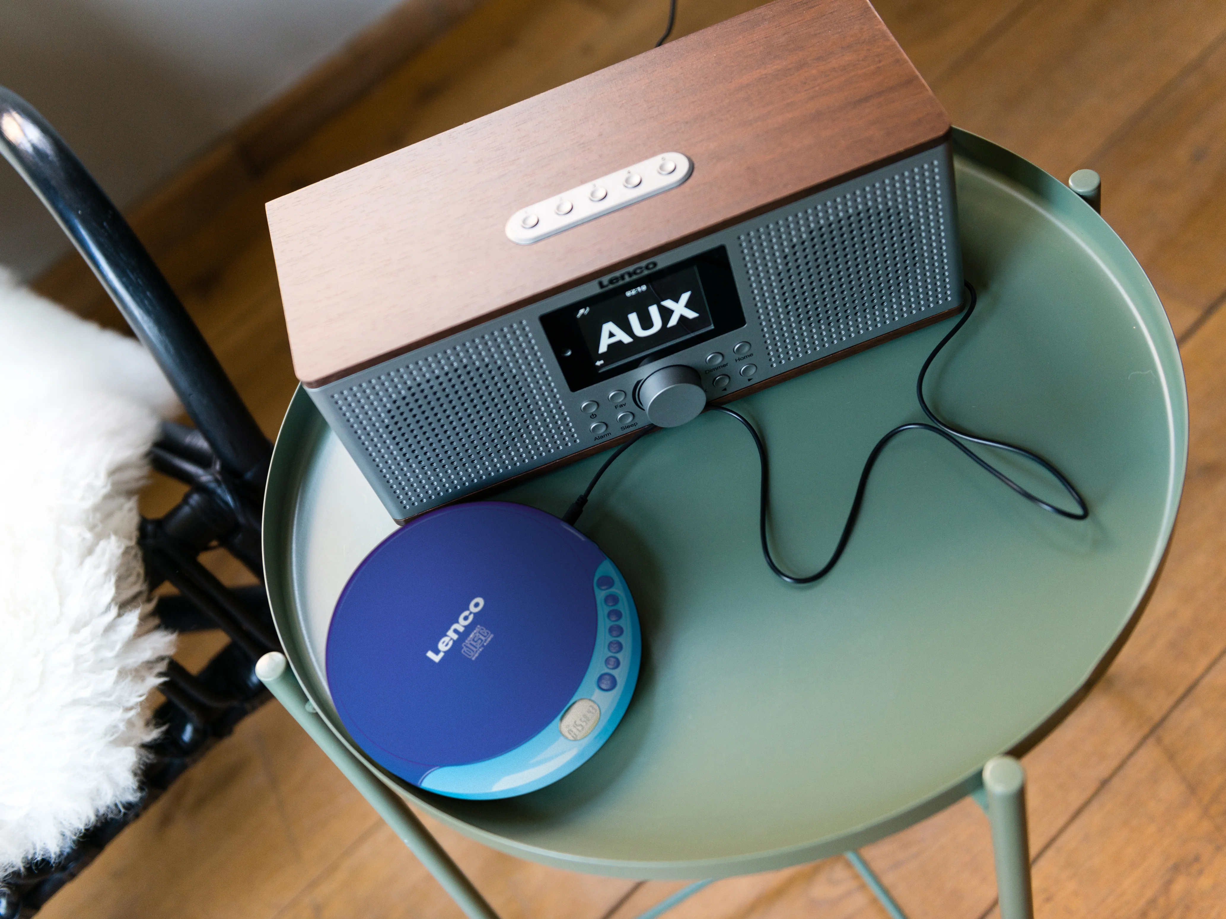 Lenco CD-011 - Lecteur CD portable avec fonction de rechargement - Bleu - Image 18