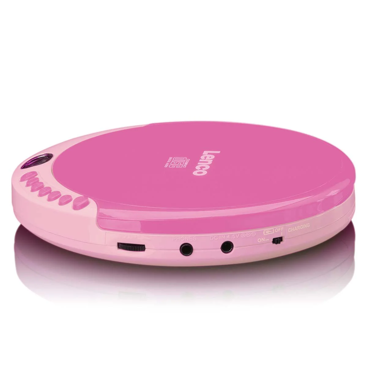Lenco CD-011 - Lecteur CD portable avec fonction de rechargement - Rose - Image 6