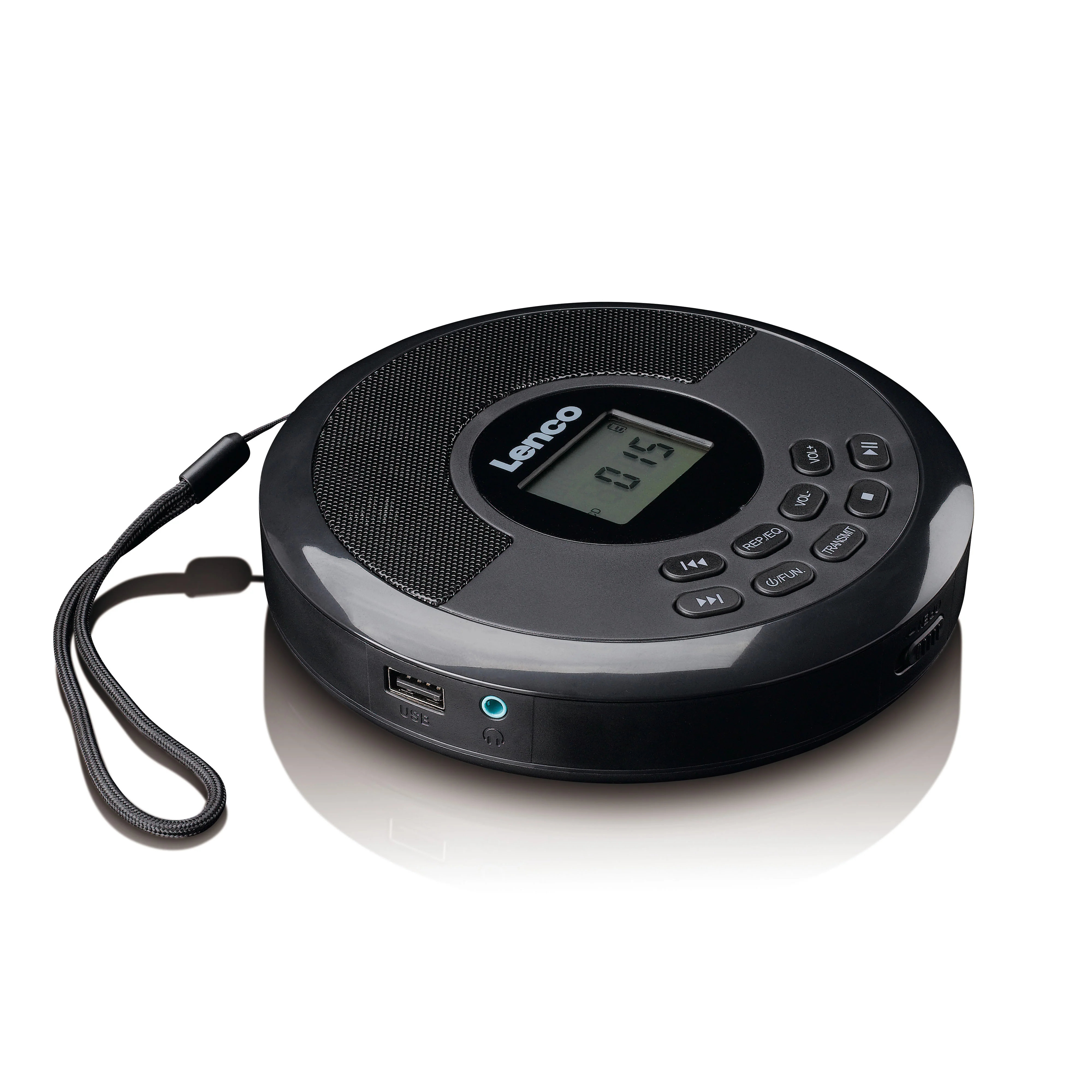 Lenco CD-340BK - Lecteur CD/MP3 portable avec Bluetooth et haut-parleurs intégrés - Noir - Image 3