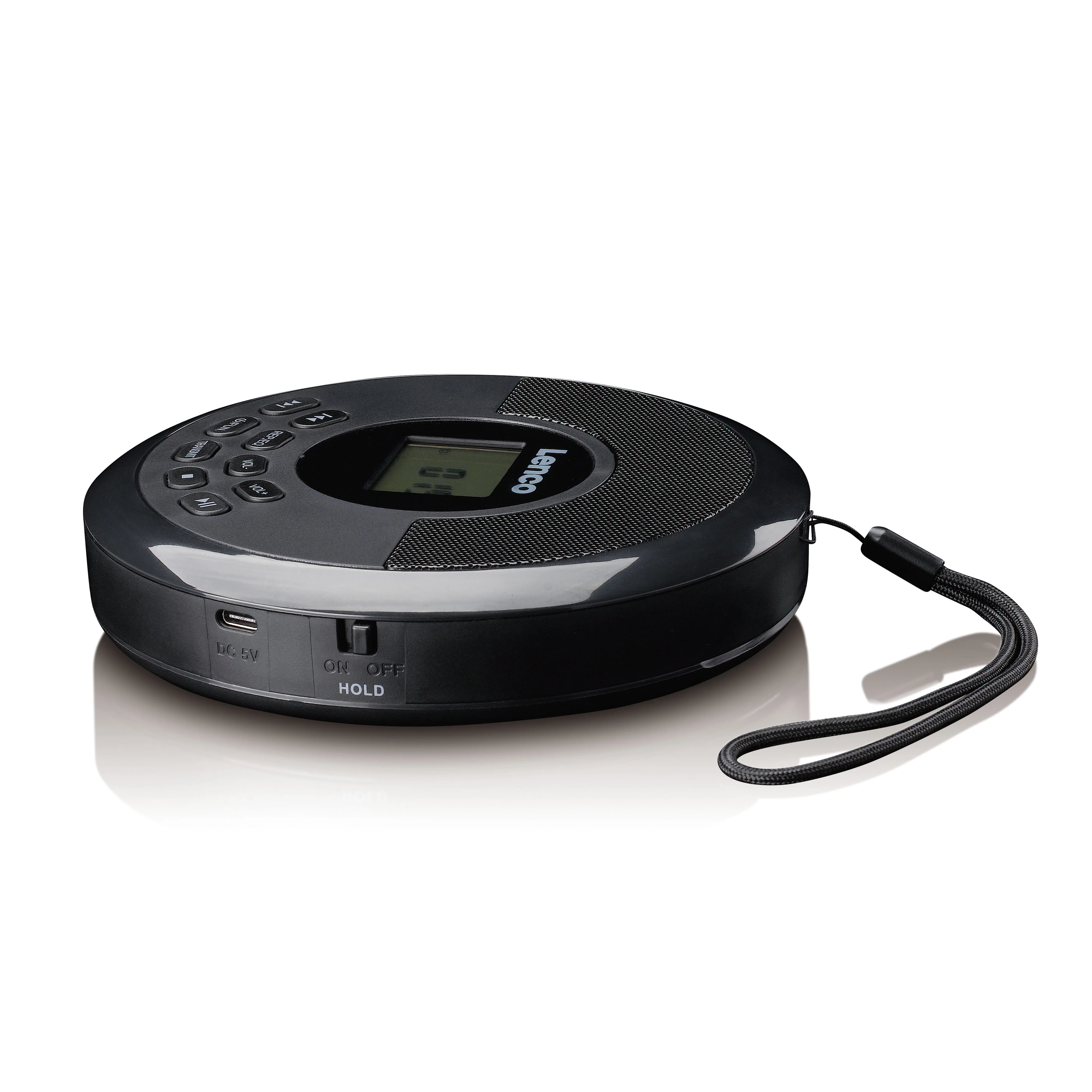 Lenco CD-340BK - Lecteur CD/MP3 portable avec Bluetooth et haut-parleurs intégrés - Noir - Image 5