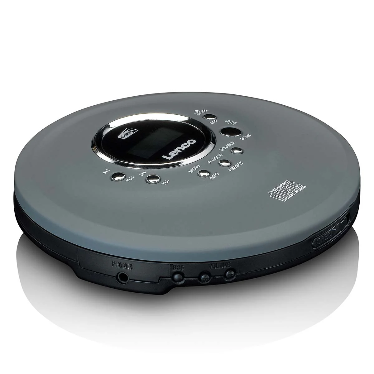 Lenco CD-400GY - Lecteur CD/ MP3 portable pour CD, CD-R, CD-RW - Image 4