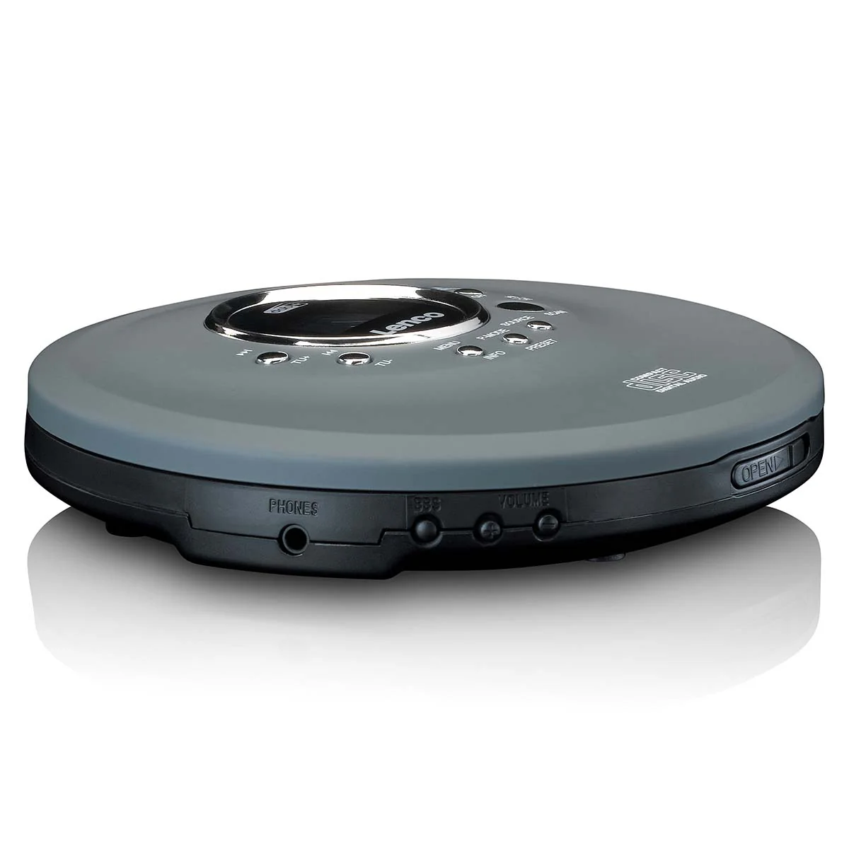 Lenco CD-400GY - Lecteur CD/ MP3 portable pour CD, CD-R, CD-RW - Image 7