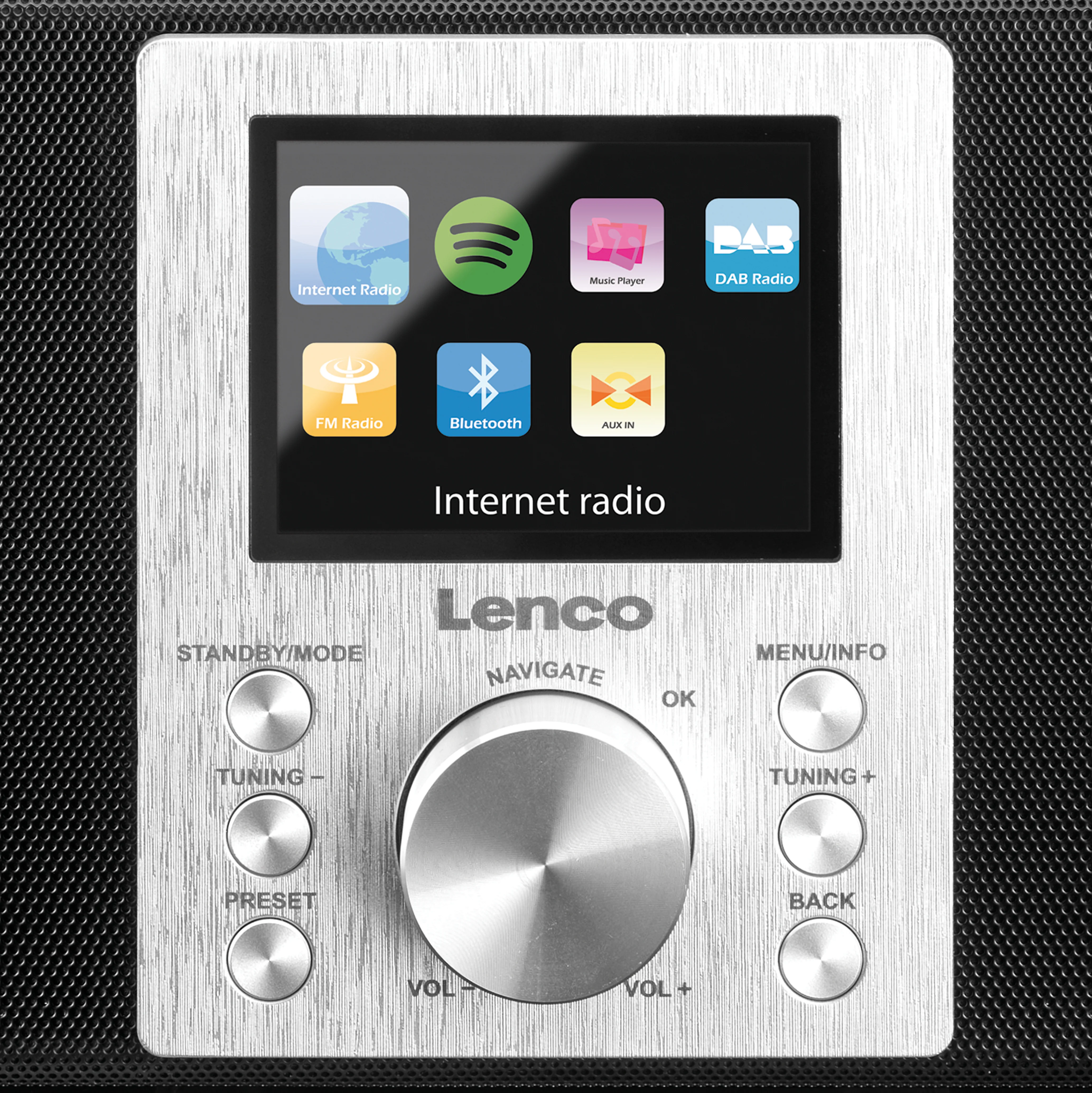 Lenco Concerto DIR-2000 Black - Radio Internet 2.1 pouces avec FM, DAB+, Bluetooth® - Image 3