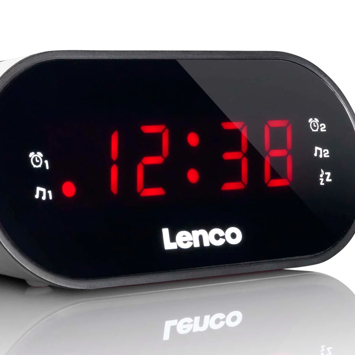 Lenco CR-07 White - Radio-réveil FM avec minuterie de sommeil et fonction d’alarme double - Blanc - Image 4