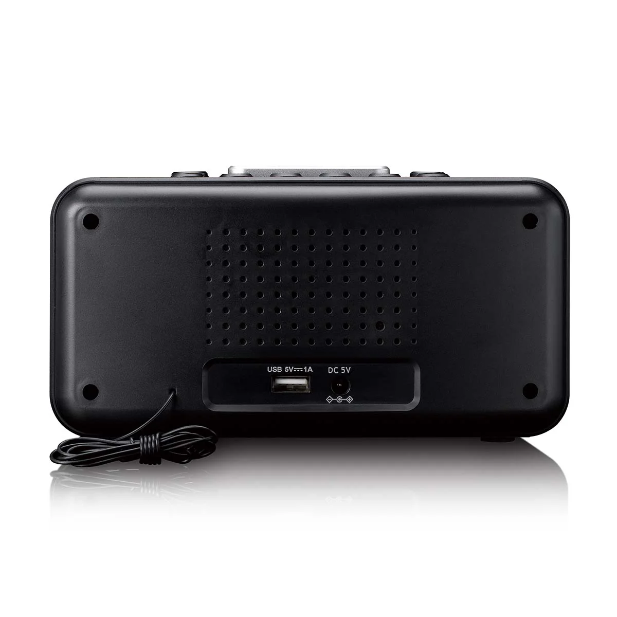 Lenco CR-28BK - Radio-réveil avec variateur manuel, veilleuse et écran LED lumineux - Noir - Image 4