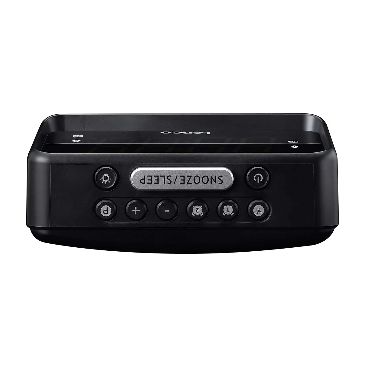 Lenco CR-28BK - Radio-réveil avec variateur manuel, veilleuse et écran LED lumineux - Noir - Image 6