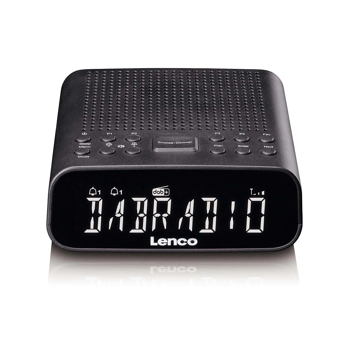 LENCO CR-606BK - Radio-réveil avec DAB+/FM, Bluetooth® et grand écran LCD réglable - Noir - Image 2