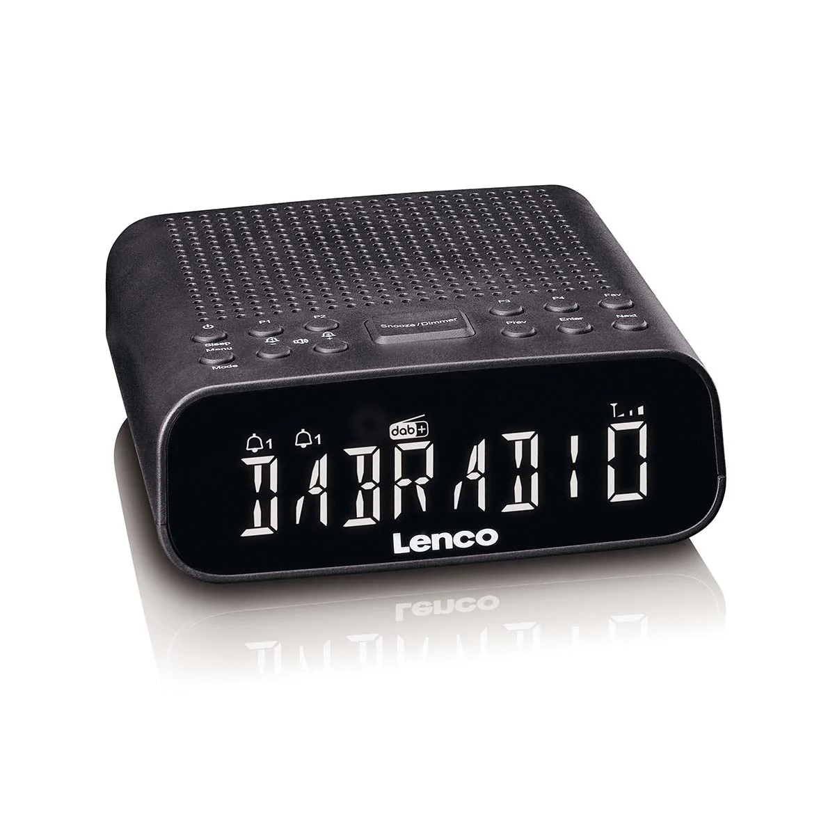 LENCO CR-606BK - Radio-réveil avec DAB+/FM, Bluetooth® et grand écran LCD réglable - Noir - Image 5