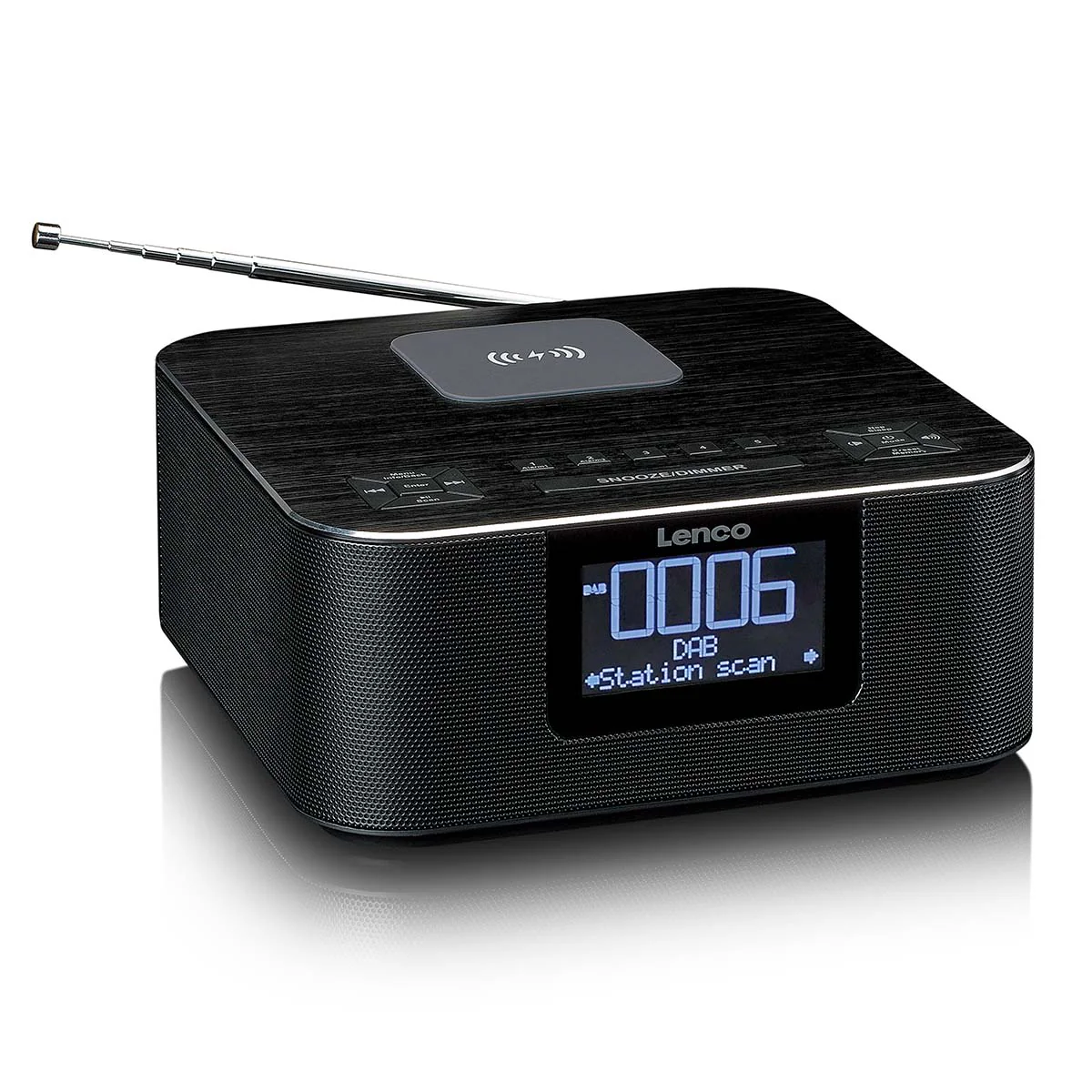 Lenco CR-650BK - Radio-réveil DAB+/ FM avec fonction Bluetooth® et chargeur sans fil, noir - Image 7