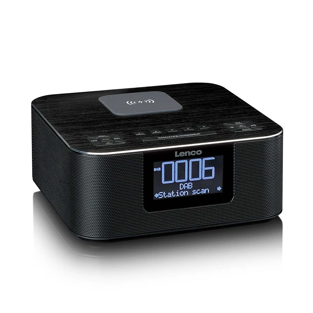 Lenco CR-650BK - Radio-réveil DAB+/ FM avec fonction Bluetooth® et chargeur sans fil, noir - Image 8
