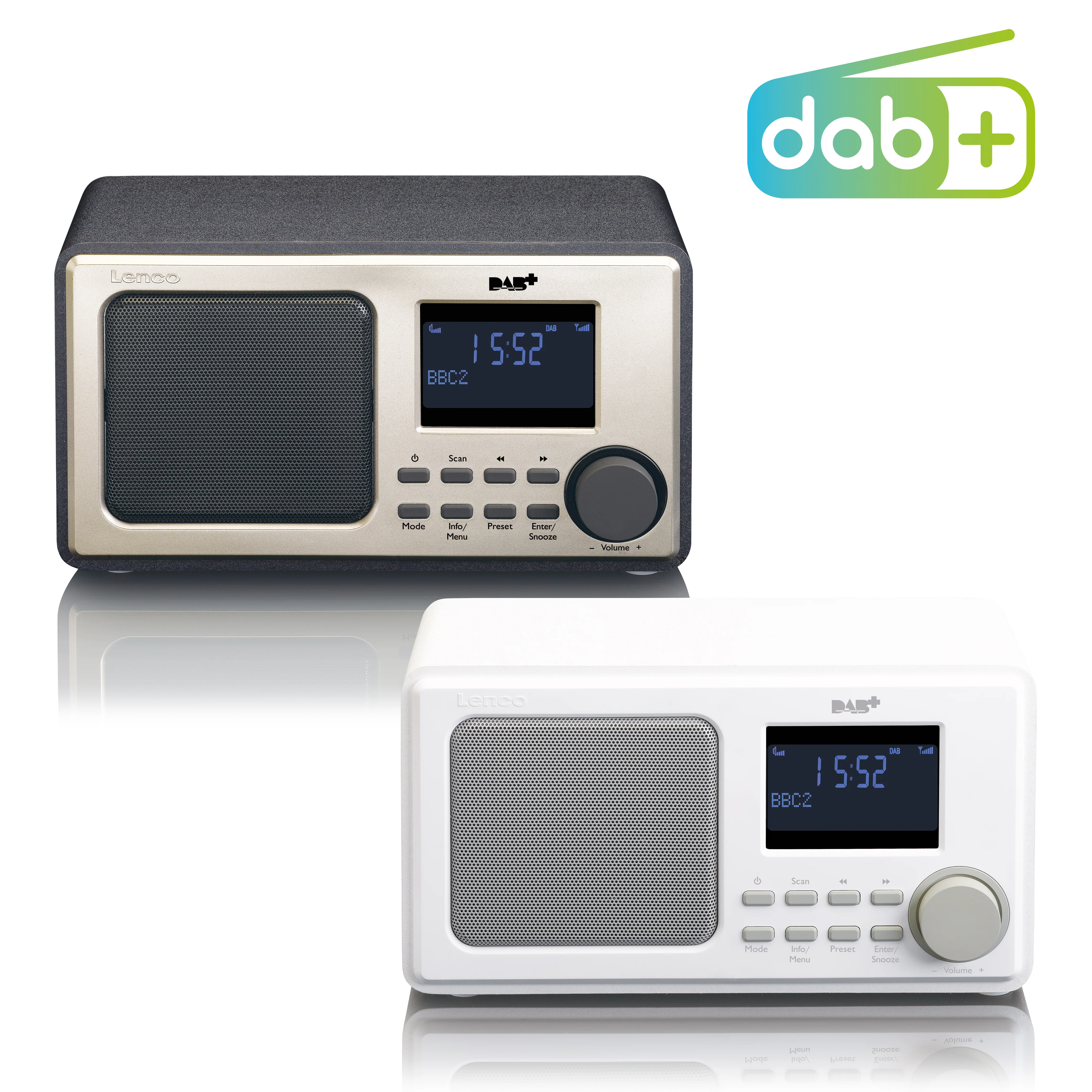 Lenco DAR-010WH - Radio de table - FM - DAB+ - Image 5