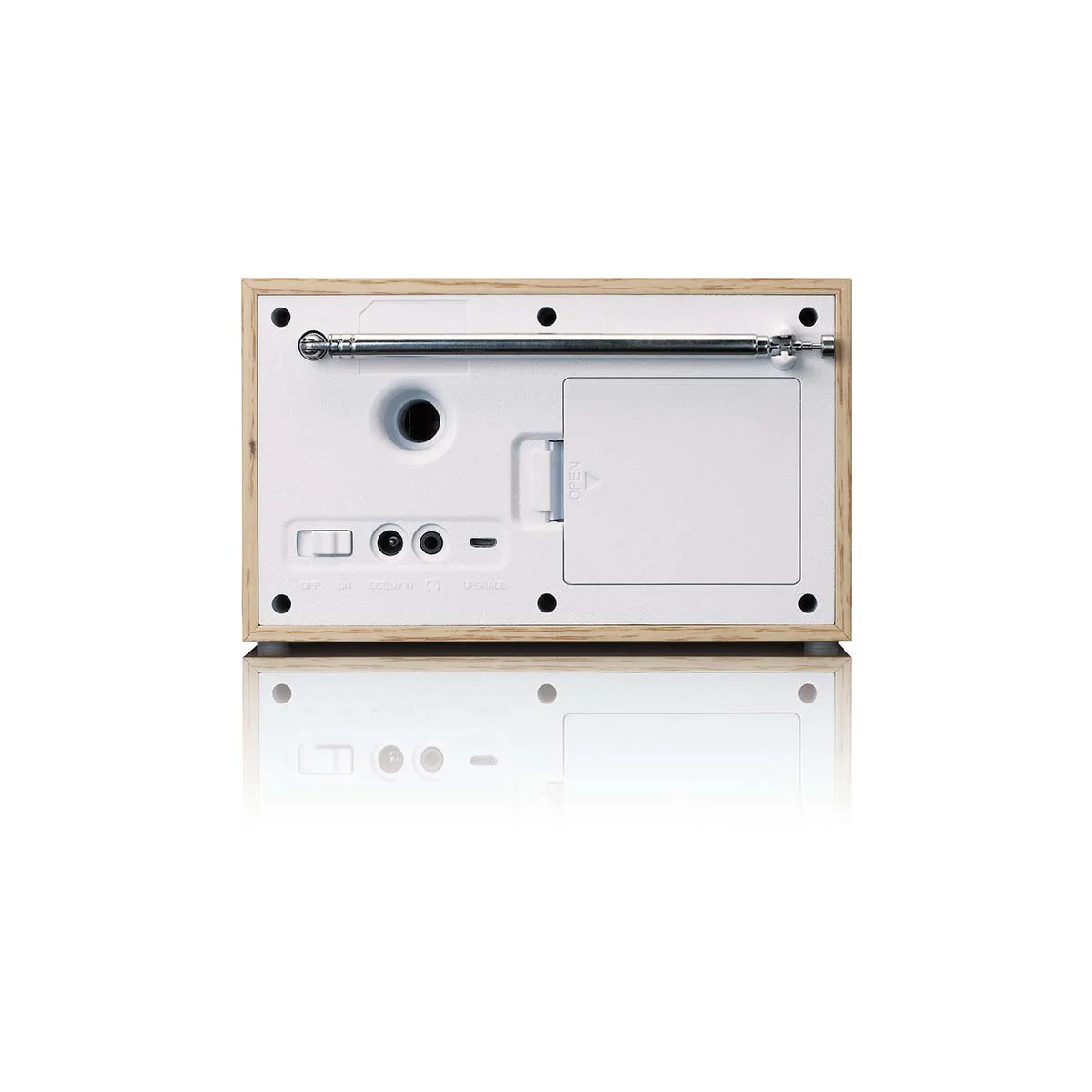 Lenco DAR-017WH - Radio DAB+/FM compacte et élégante avec Bluetooth® et caisson en bois - Chêne - Image 3
