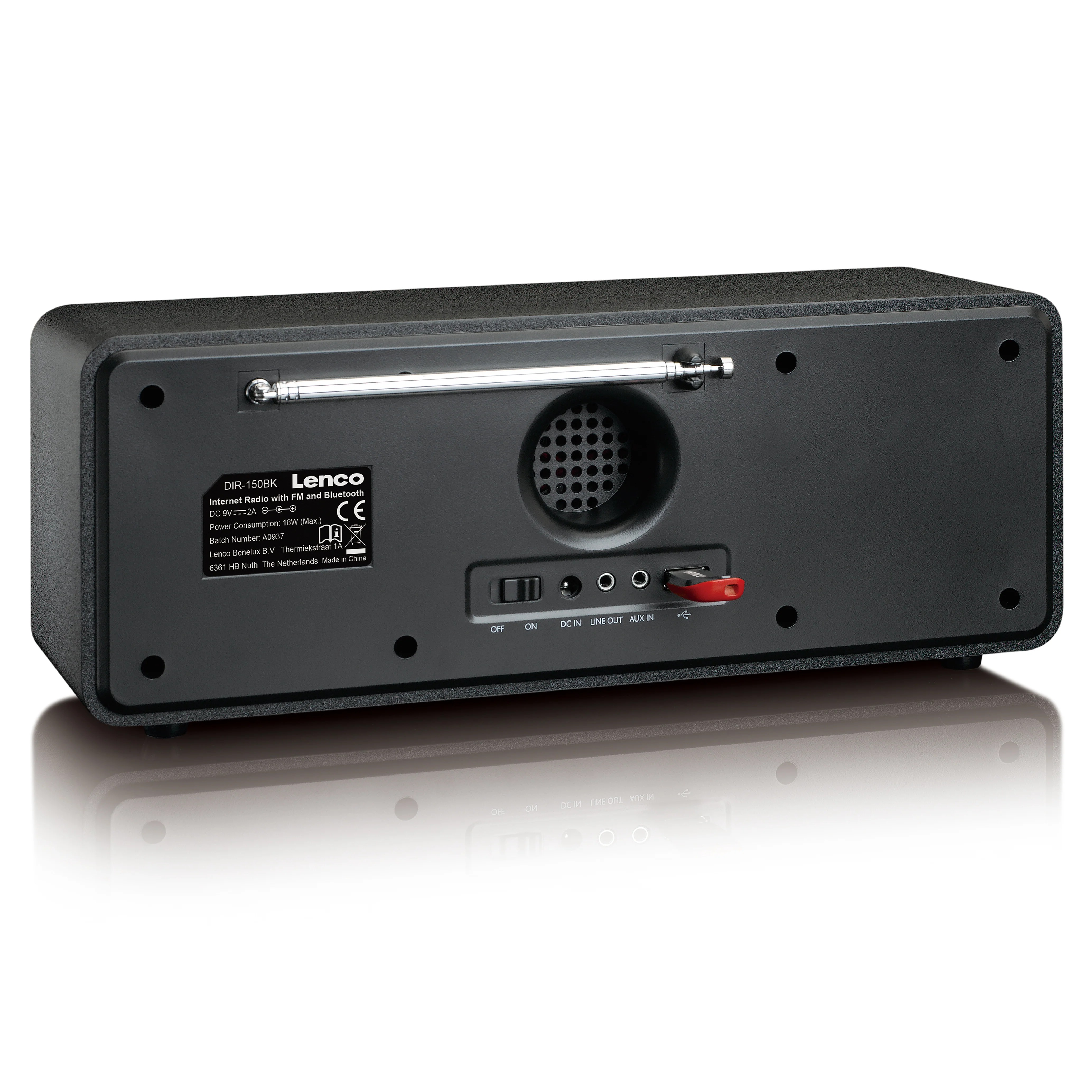 Lenco DIR-150BK Radio Internet - WIFI - FM - Bluetooth® - USB - Image 5