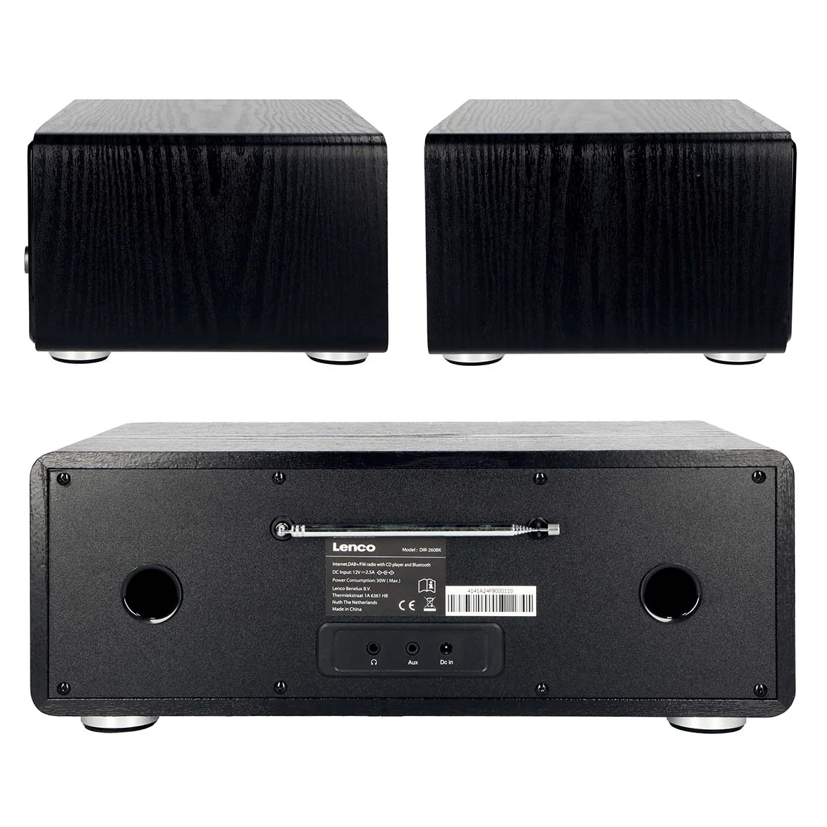 Lenco DIR-260BK - Radio Internet/DAB+/FM avec lecteur CD et Bluetooth®, noir - Image 6
