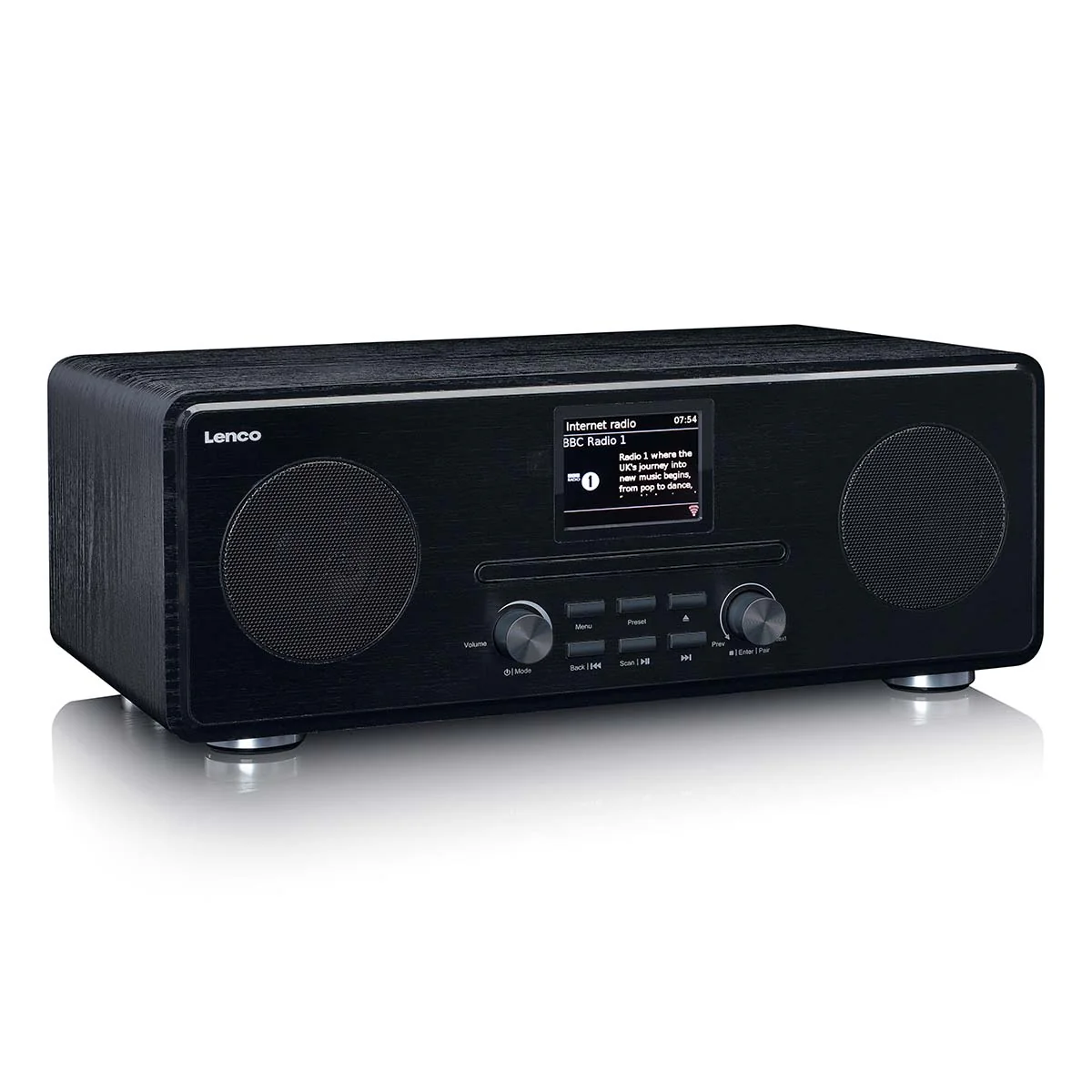 Lenco DIR-261BK - Radio Internet/DAB+/FM avec lecteur CD et Bluetooth®, noir - Image 6