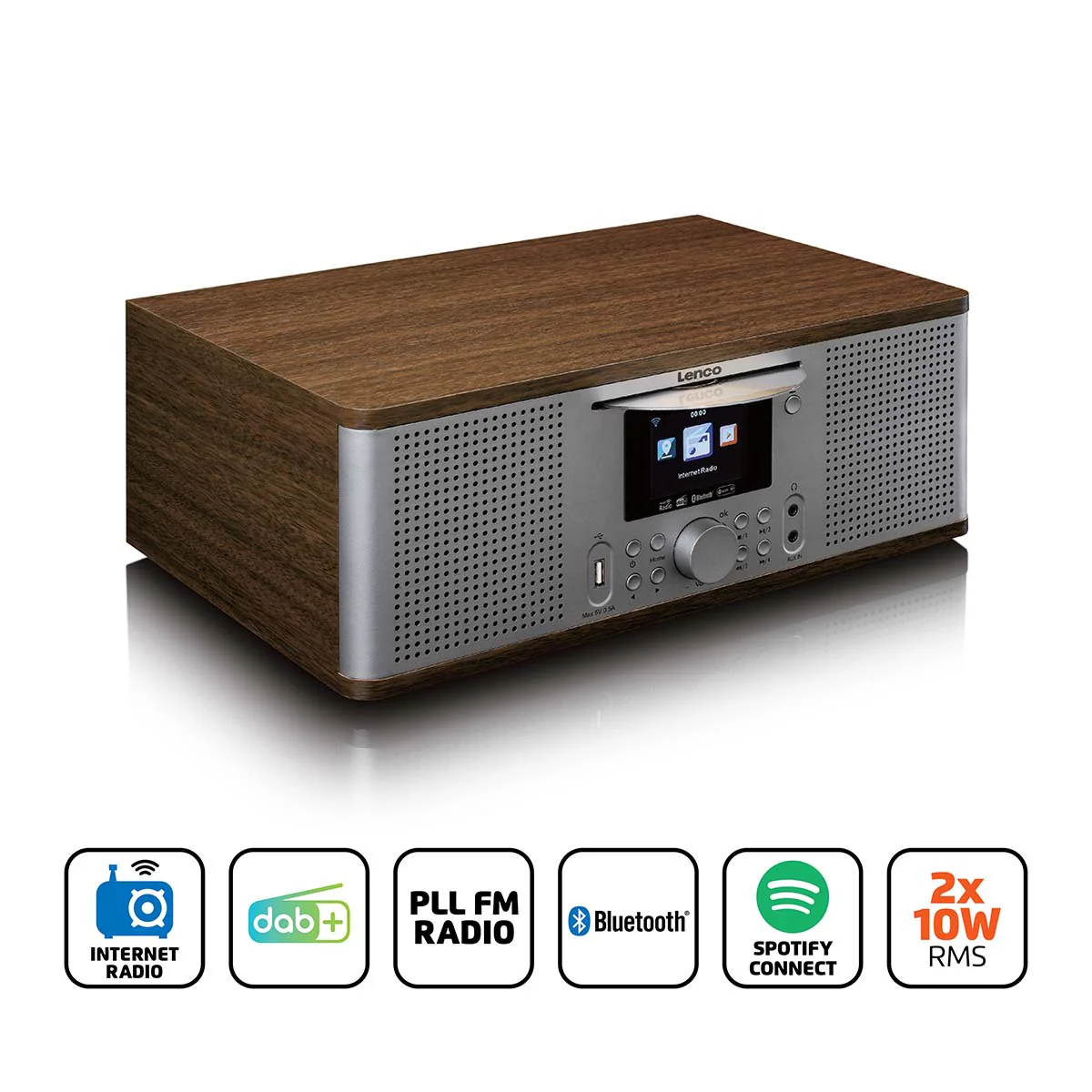 Lenco DIR-270WD - Radio avec internet, DAB, FM, CD et Bluetooth® - Image 8