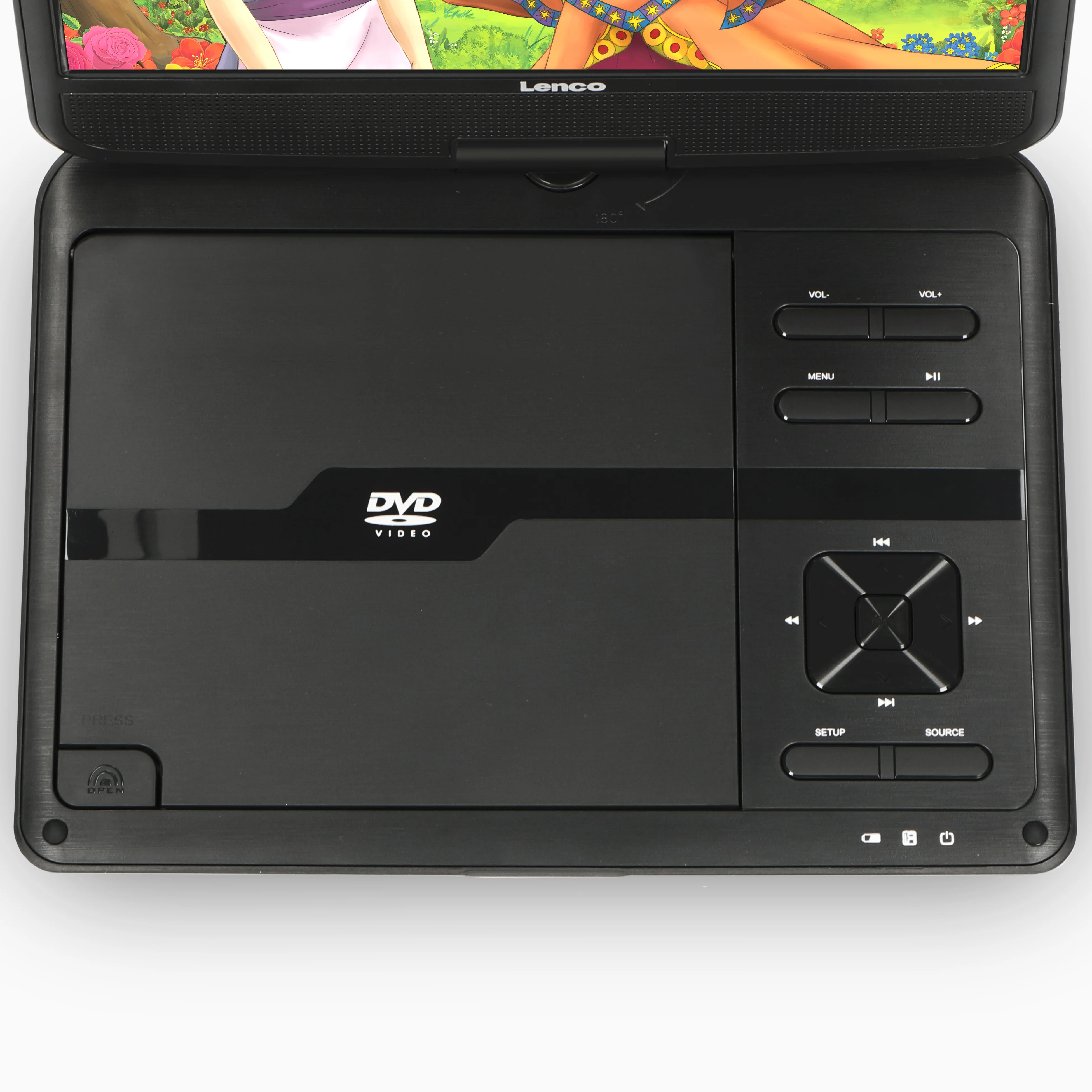 Lenco DVP-1010BK - Lecteur DVD portable de 10 pouces avec connexion USB, casque et dispositif de suspension - Image 8