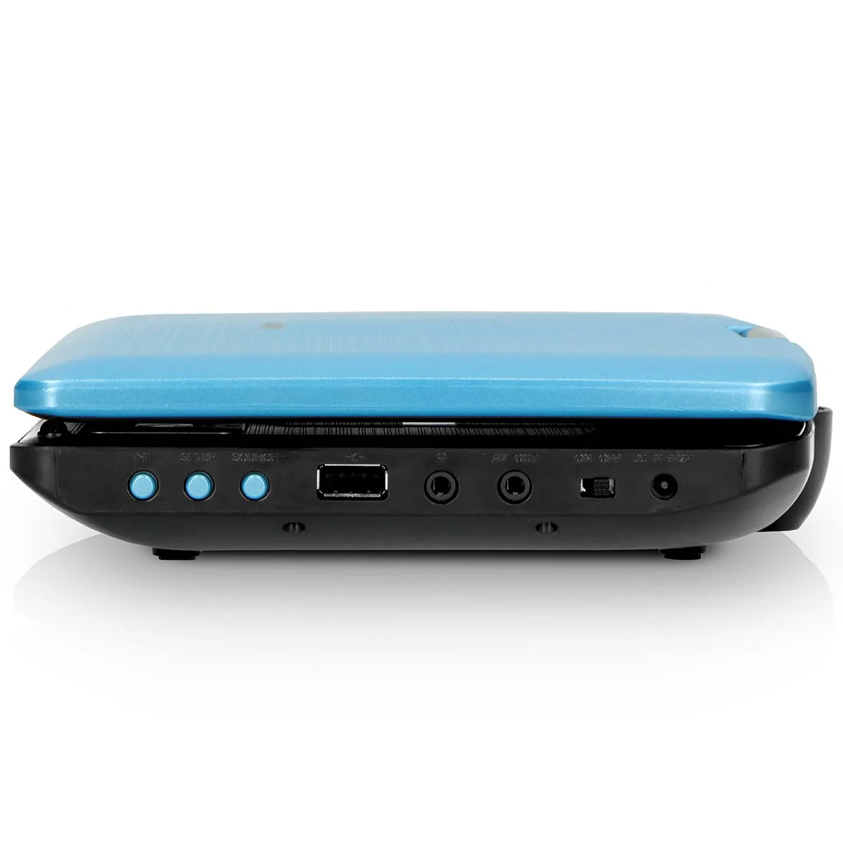 Lenco DVP-910BU - Lecteur DVD portable de 9 pouces avec casque, port USB et dispositif de suspension - Bleu/noir - Image 8