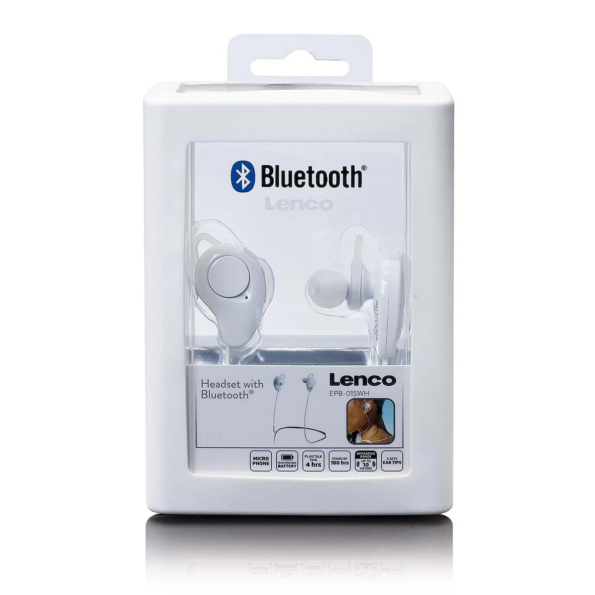 Lenco EPB-015WH - Écouteurs sans fil - Blanc - Image 4