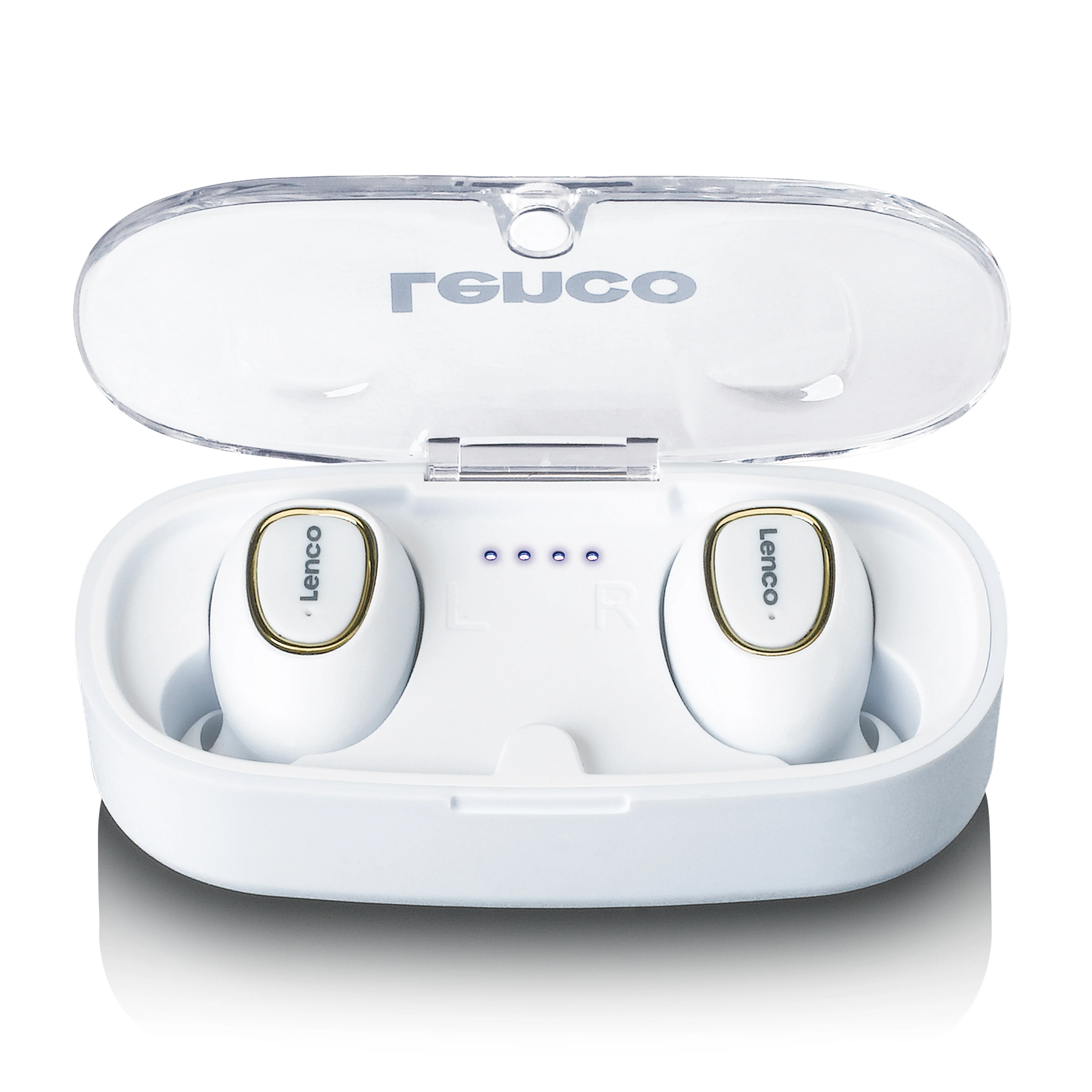 Lenco EPB-410WH - Oreillettes Bluetooth® TWS IPX4 avec boîtier de chargement - Blanc - Image 3