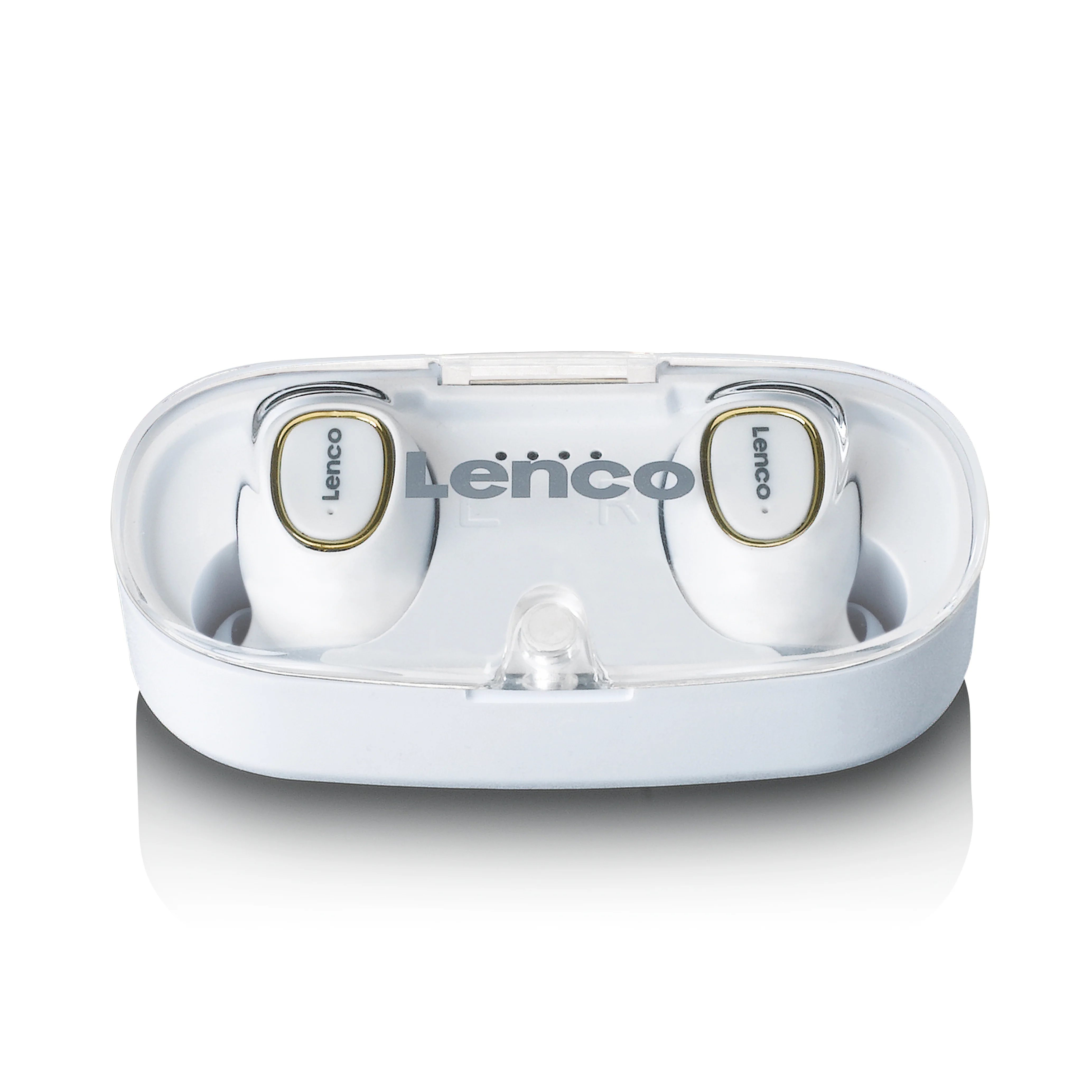 Lenco EPB-410WH - Oreillettes Bluetooth® TWS IPX4 avec boîtier de chargement - Blanc - Image 5
