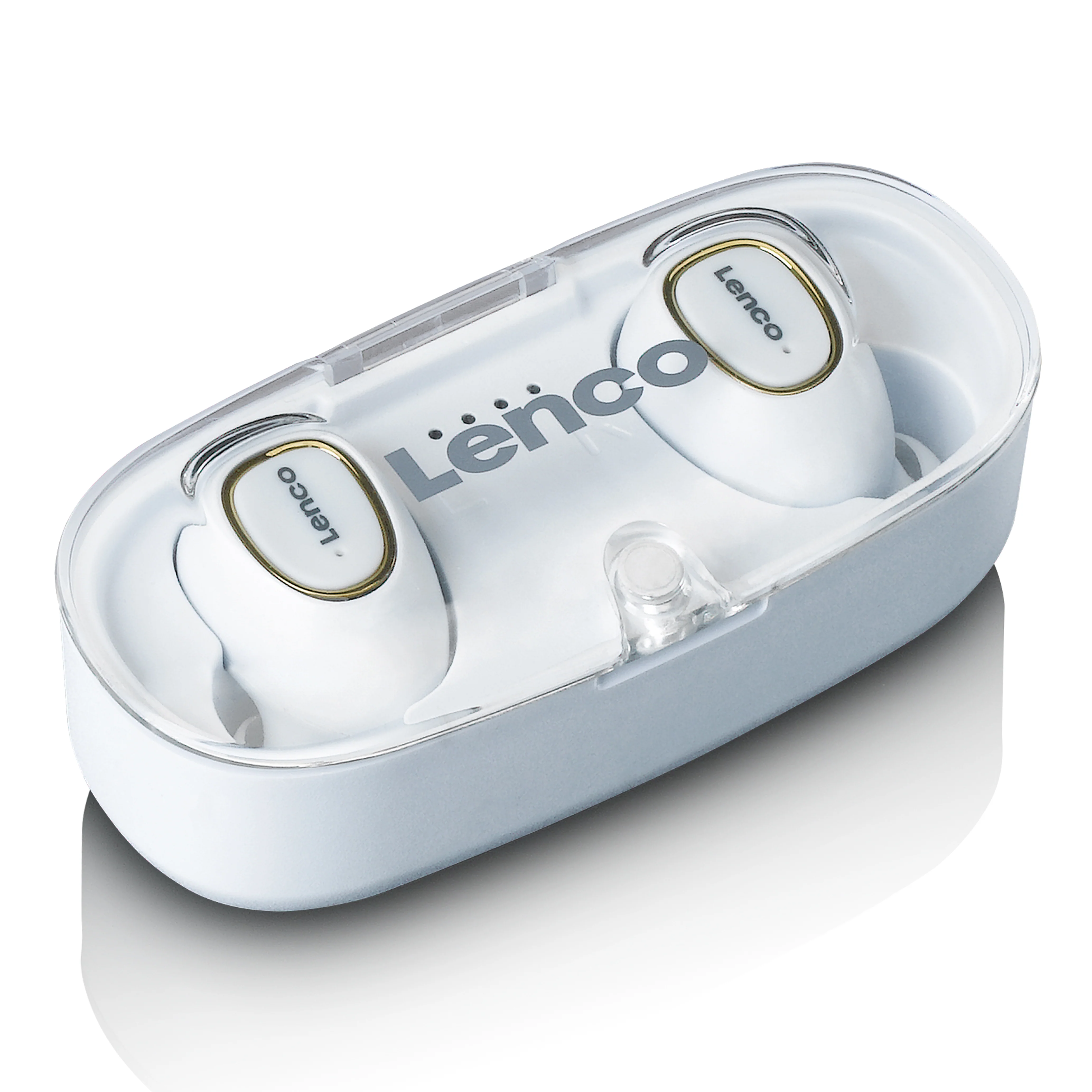 Lenco EPB-410WH - Oreillettes Bluetooth® TWS IPX4 avec boîtier de chargement - Blanc - Image 6