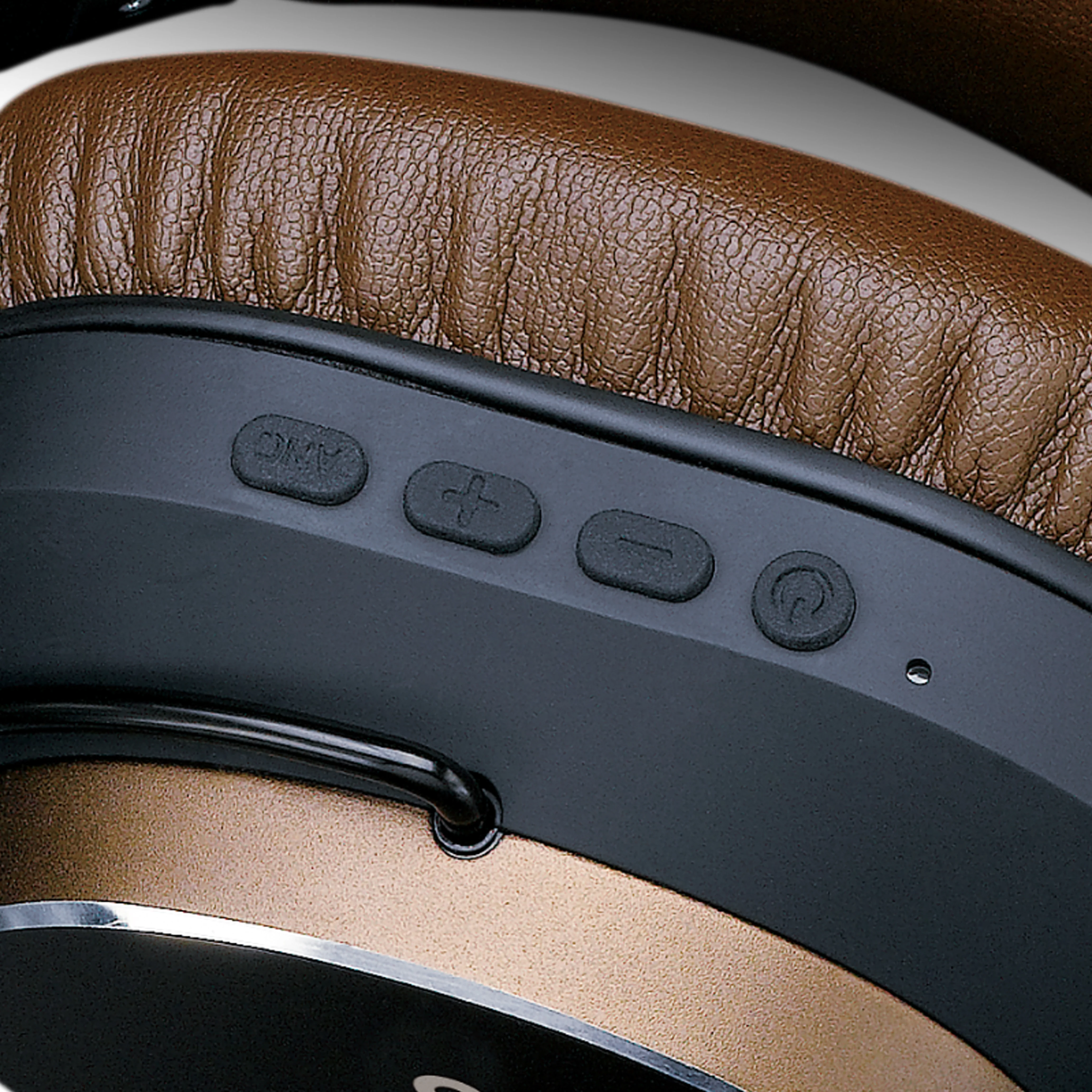 Lenco HPB-730BN - Casque Bluetooth® avec réduction active du bruit - Marron - Image 3