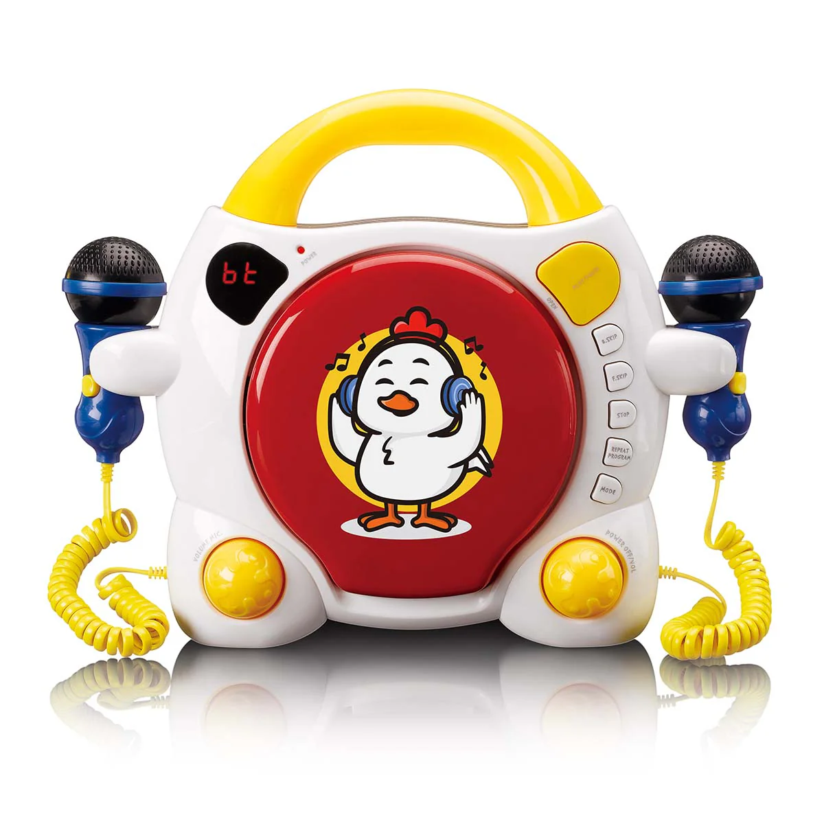 Lenco KCD-011KIDS - Lecteur CD karaoké portable avec Bluetooth® pour enfants - Multicolore - Image 4