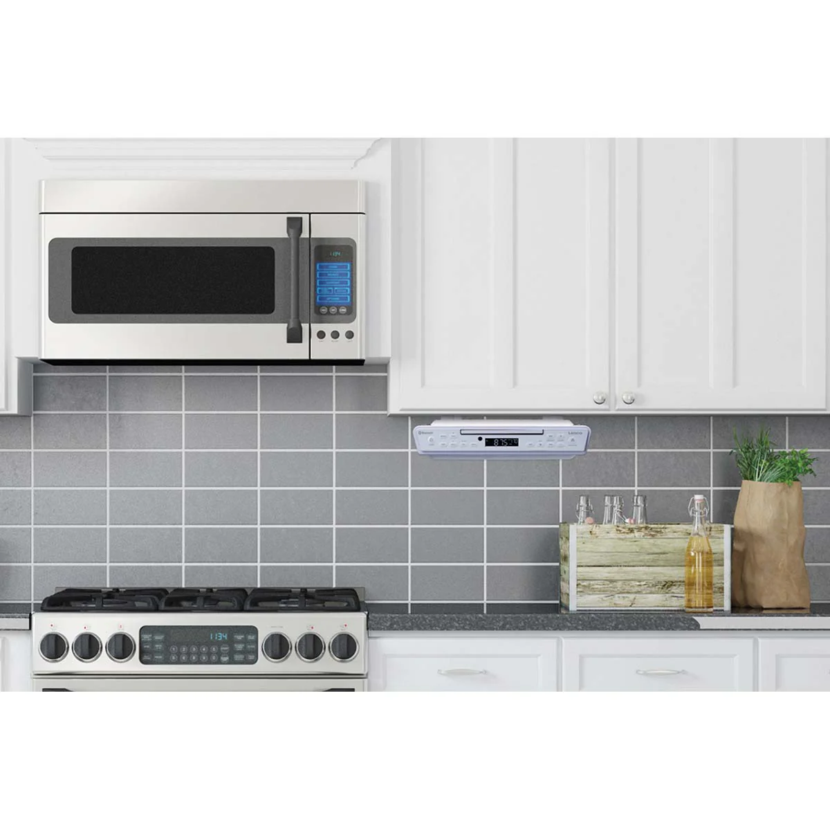 Lenco KCR-150WH - Radio de cuisine et lecteur CD - Blanc - Image 7