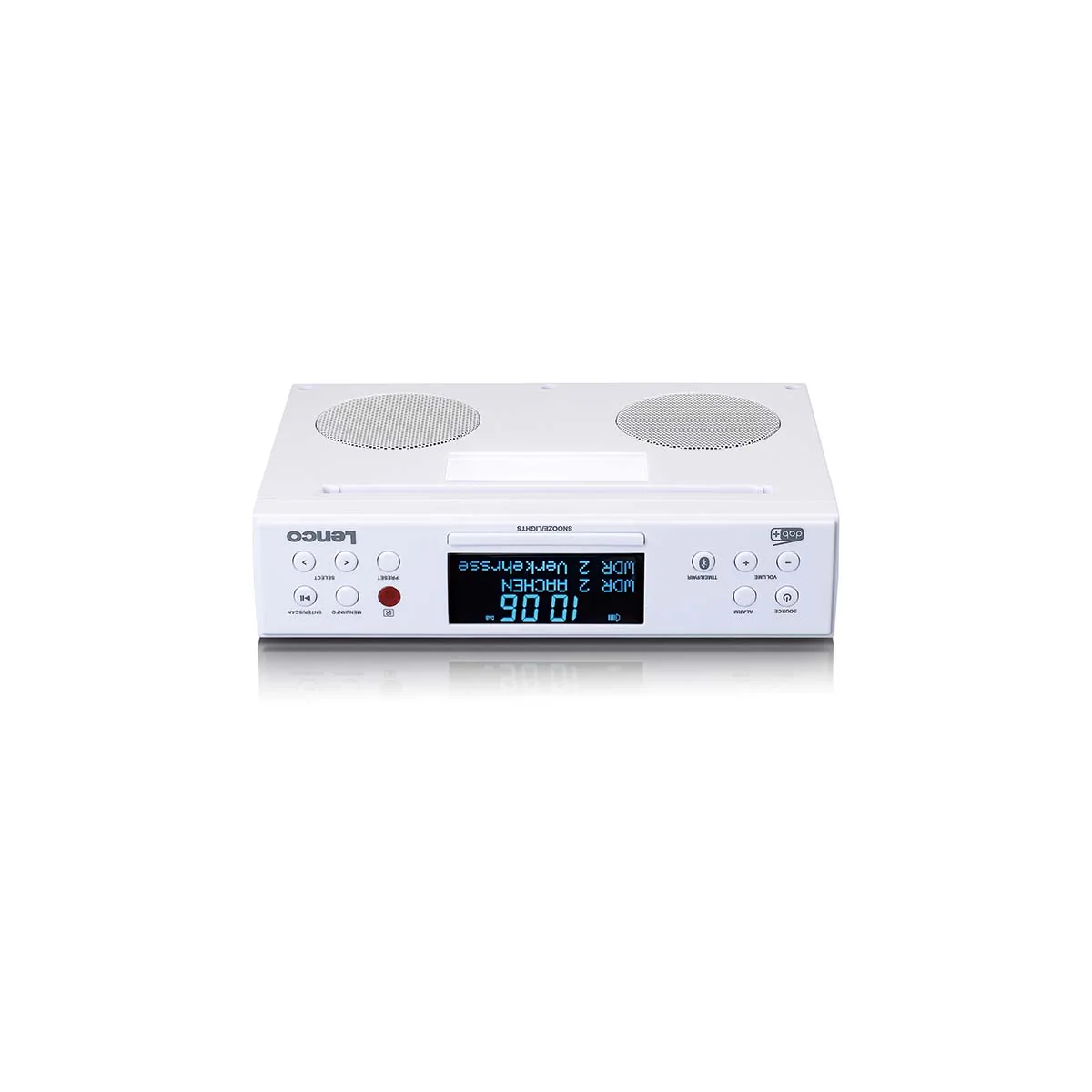 Lenco KCR-190WH - Radio de cuisine DAB+/FM avec Bluetooth®, éclairage LED et minuterie - Blanc - Image 3
