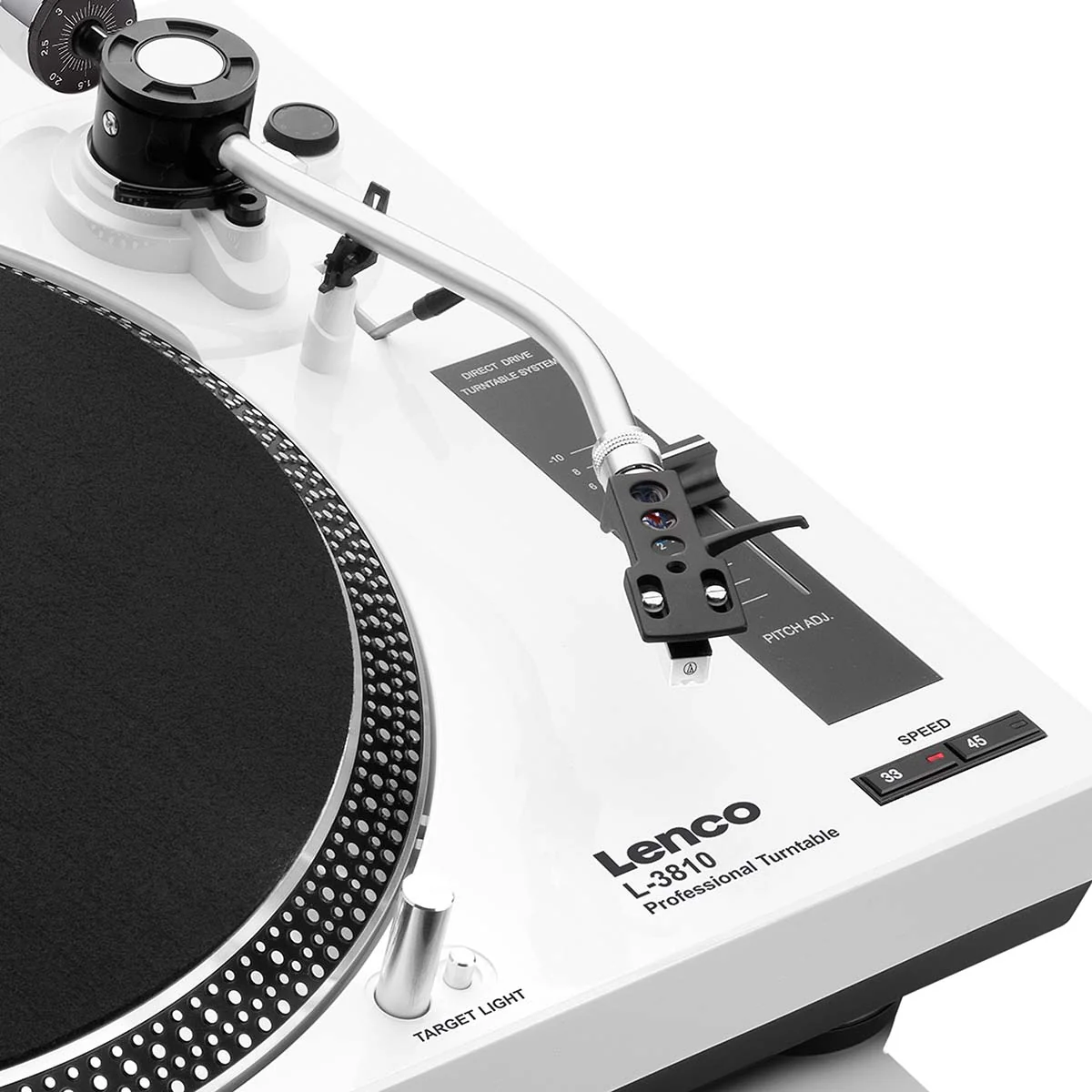 Lenco L-3810WH - Platine à entraînement direct avec encodage USB/PC - Blanc - Image 6