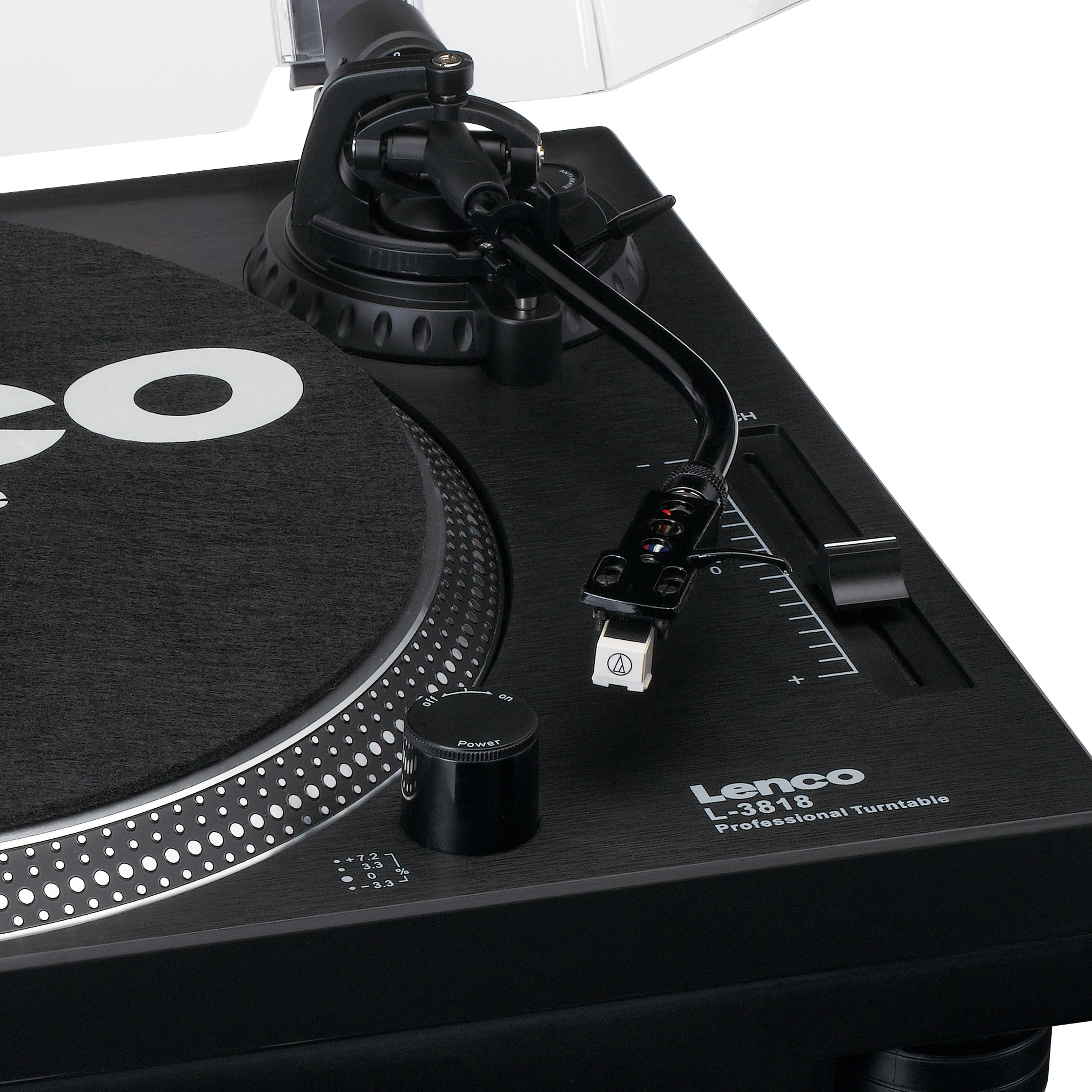 Lenco L-3818BK - Tourne-disque à entraînement direct avec encodage USB/PC - Noir - Image 10