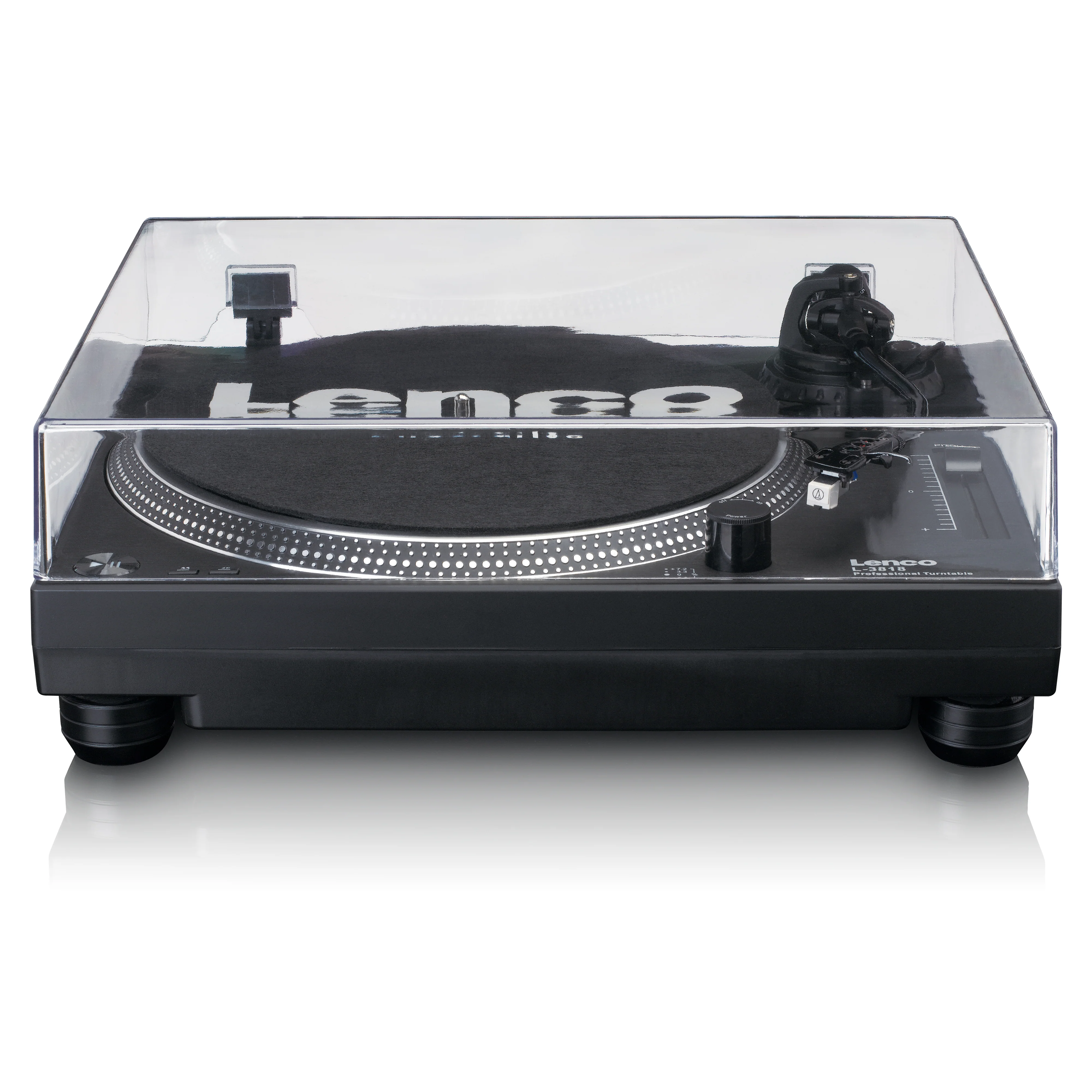Lenco L-3818BK - Tourne-disque à entraînement direct avec encodage USB/PC - Noir - Image 3