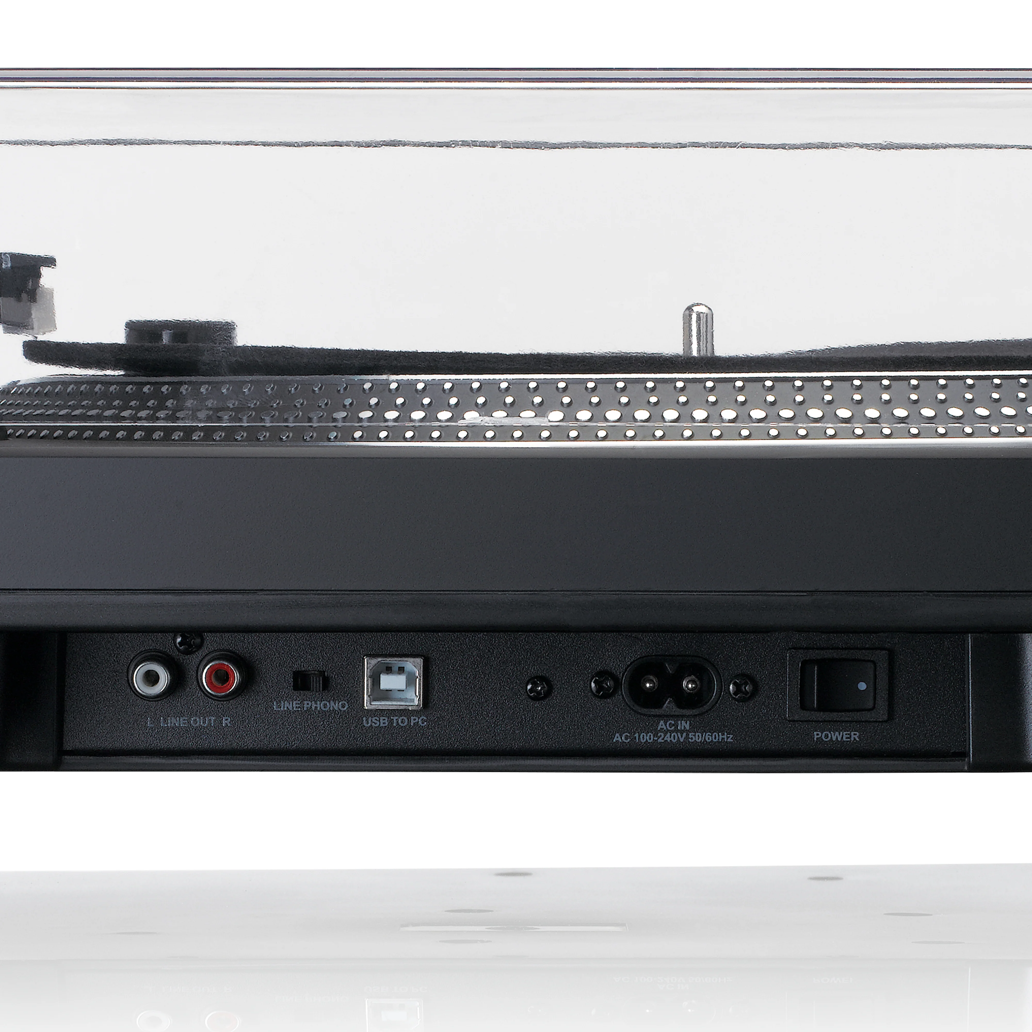 Lenco L-3818BK - Tourne-disque à entraînement direct avec encodage USB/PC - Noir - Image 6