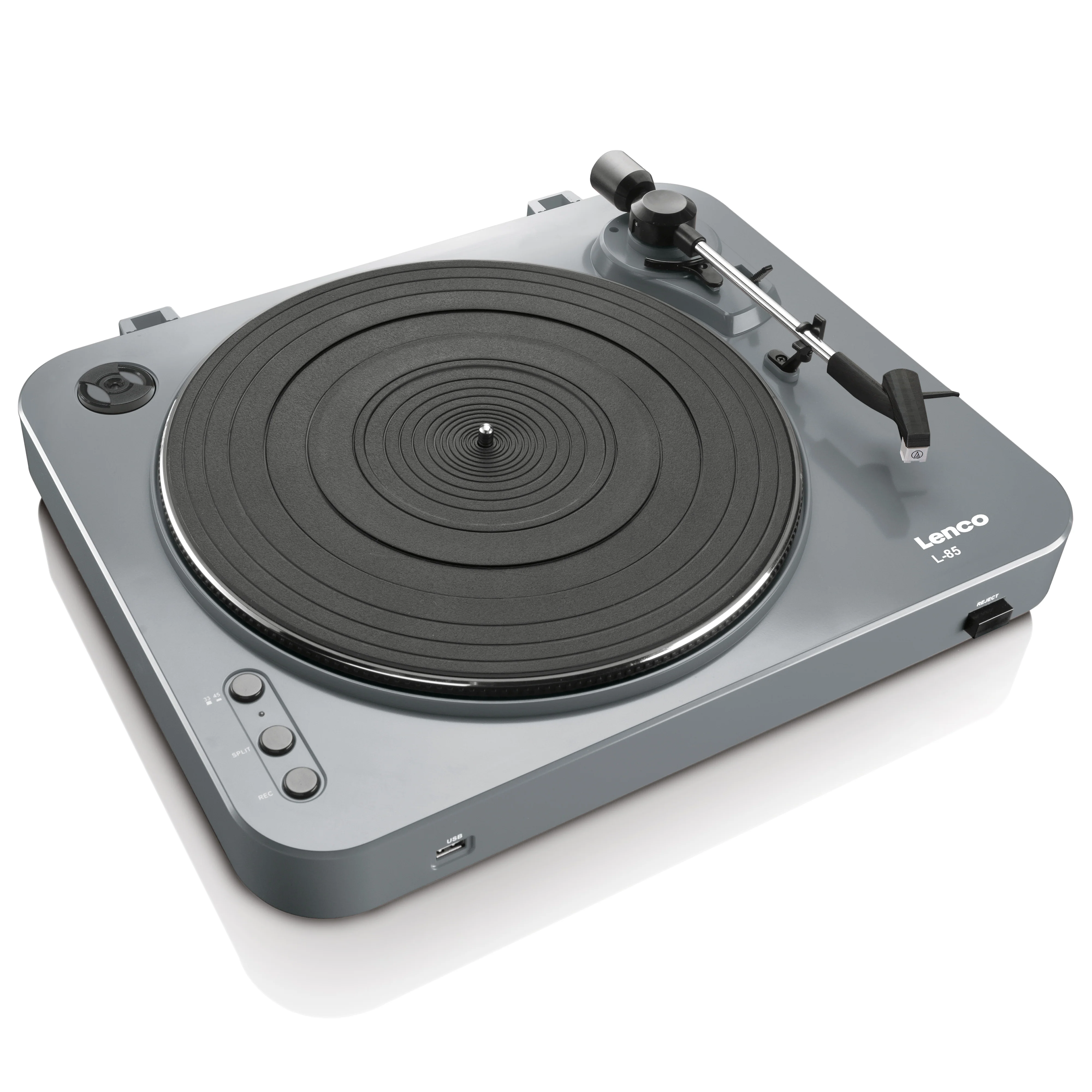 Lenco L-85 Grey - Platine avec encodage USB direct - Gris - Image 4