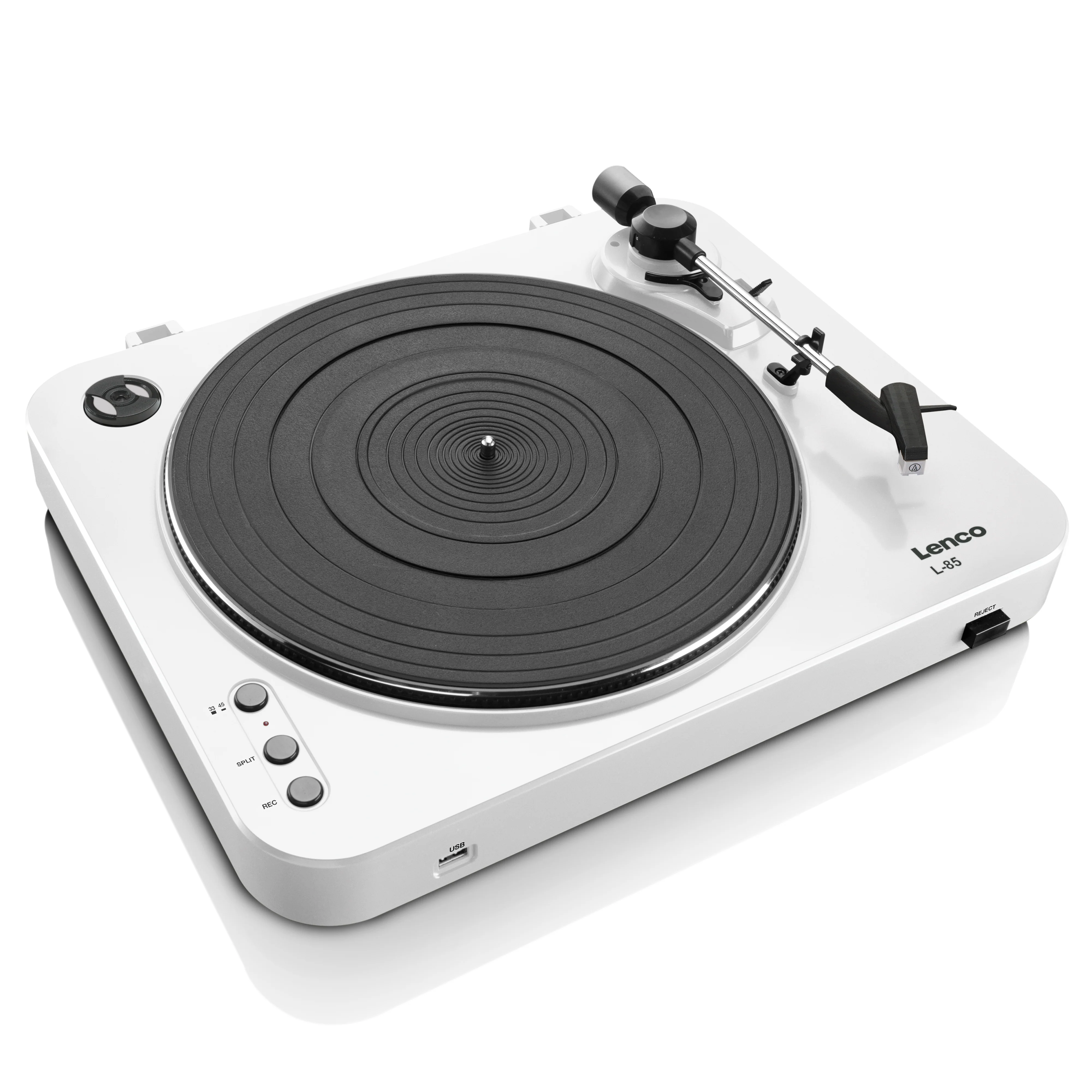 Lenco L-85 White - Platine avec encodage USB direct - Blanc - Image 4