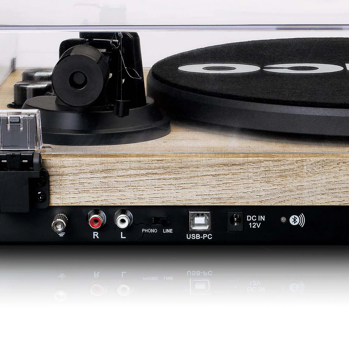Lenco LBT-188PI - Platine avec transmission Bluetooth®, bois - Image 3
